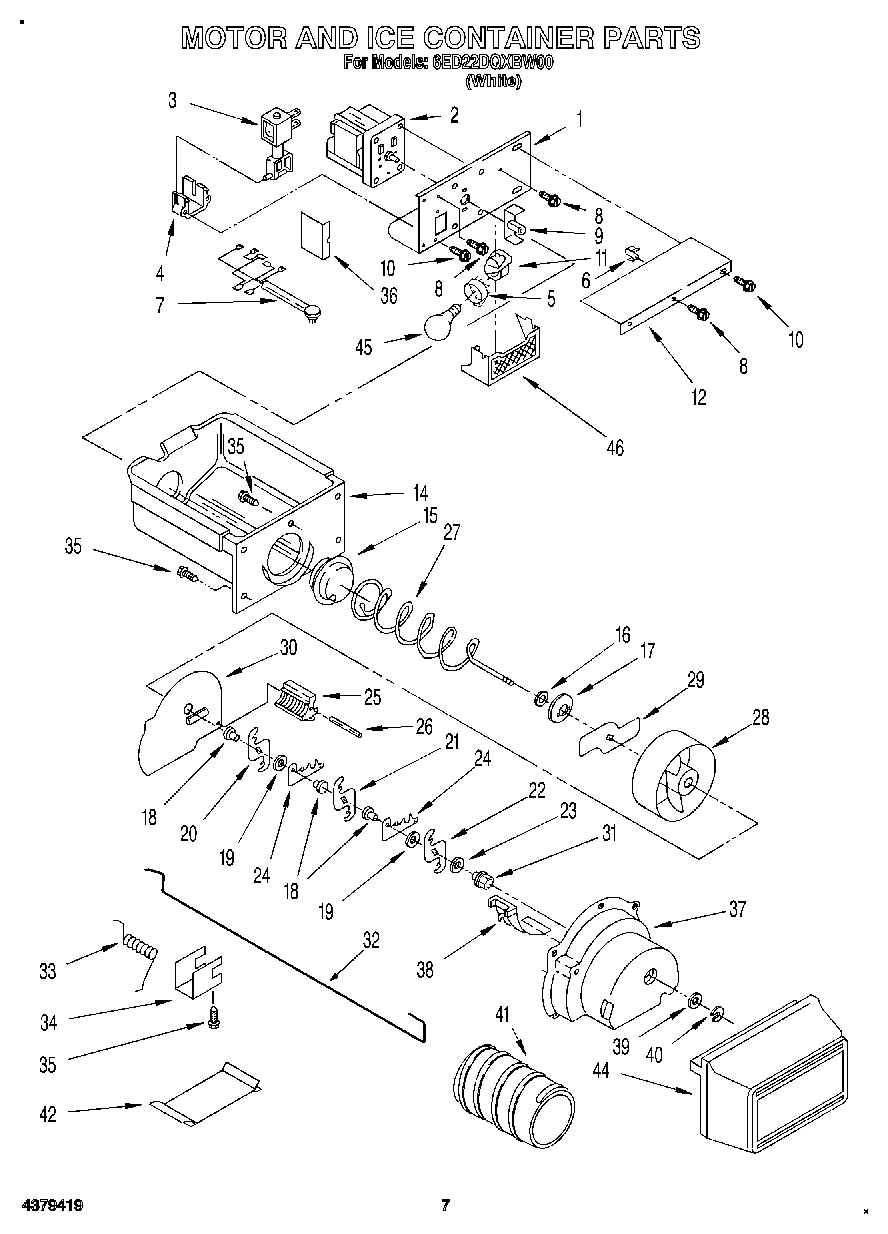 05 - MOTOR AND ICE CONTAINER