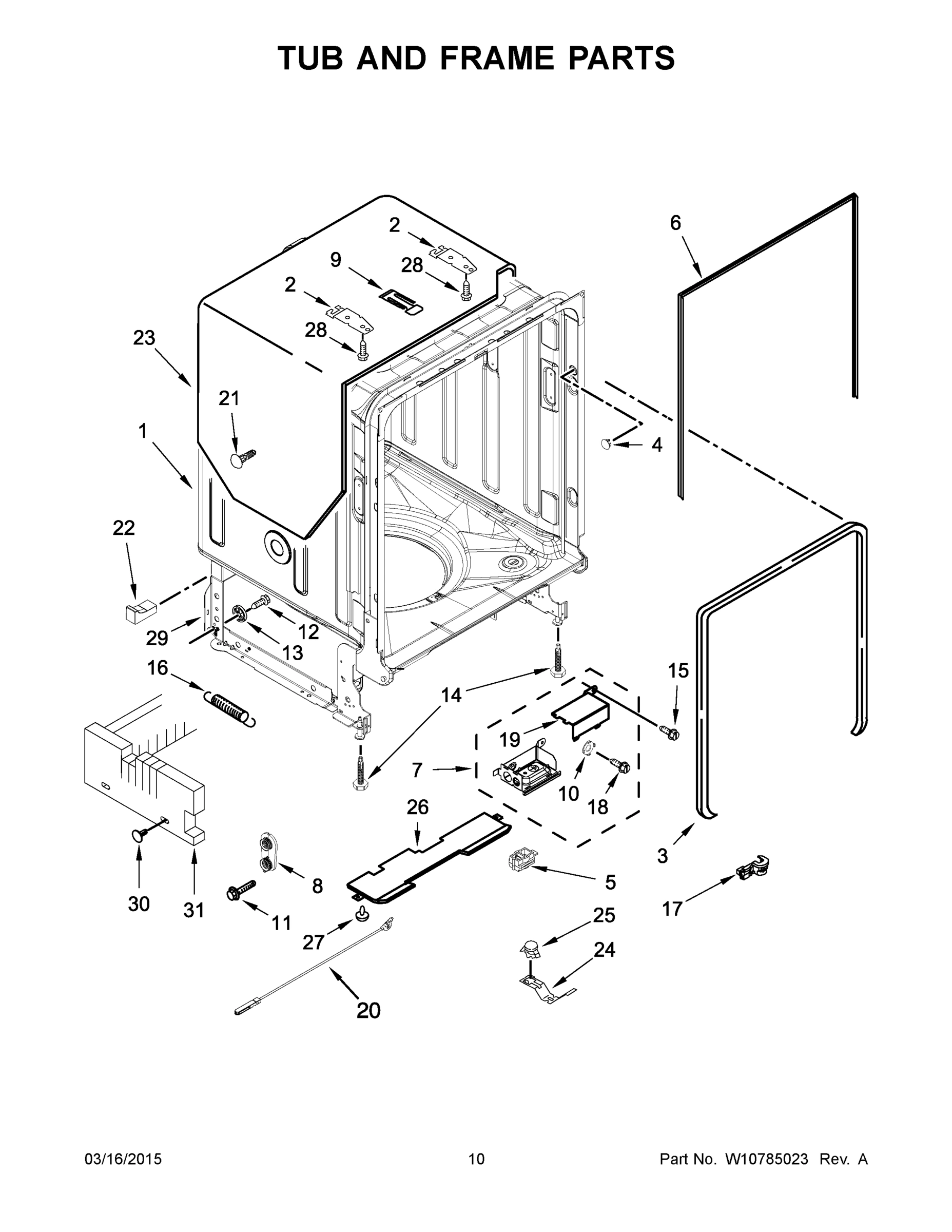 06 - TUB AND FRAME PARTS