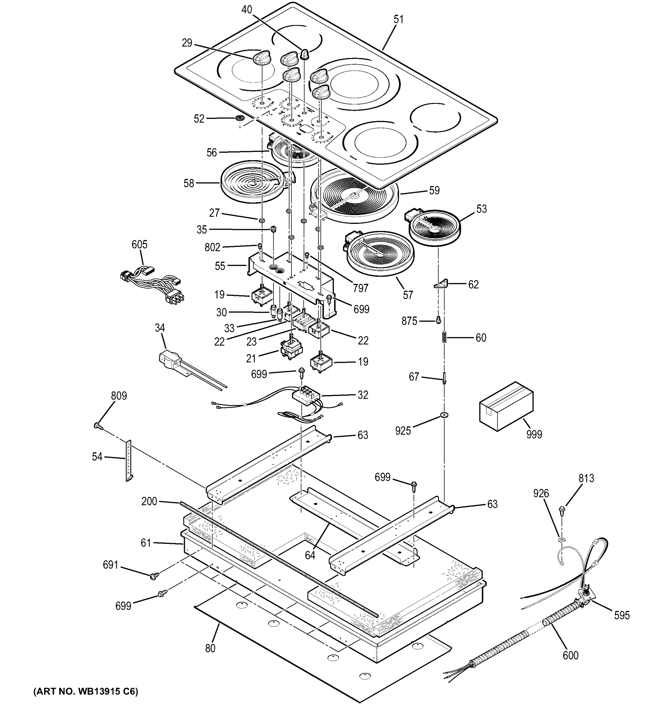 1 - CONTROL PANEL & COOKTOP