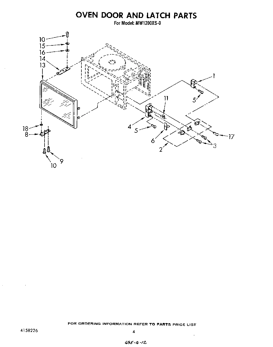 04 - OVEN DOOR AND LATCH