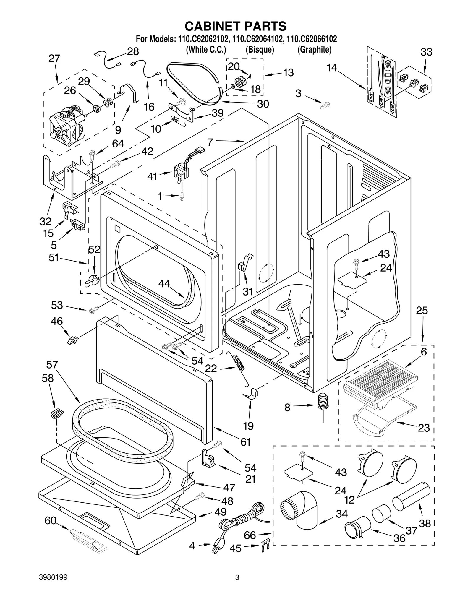 CABINET PARTS