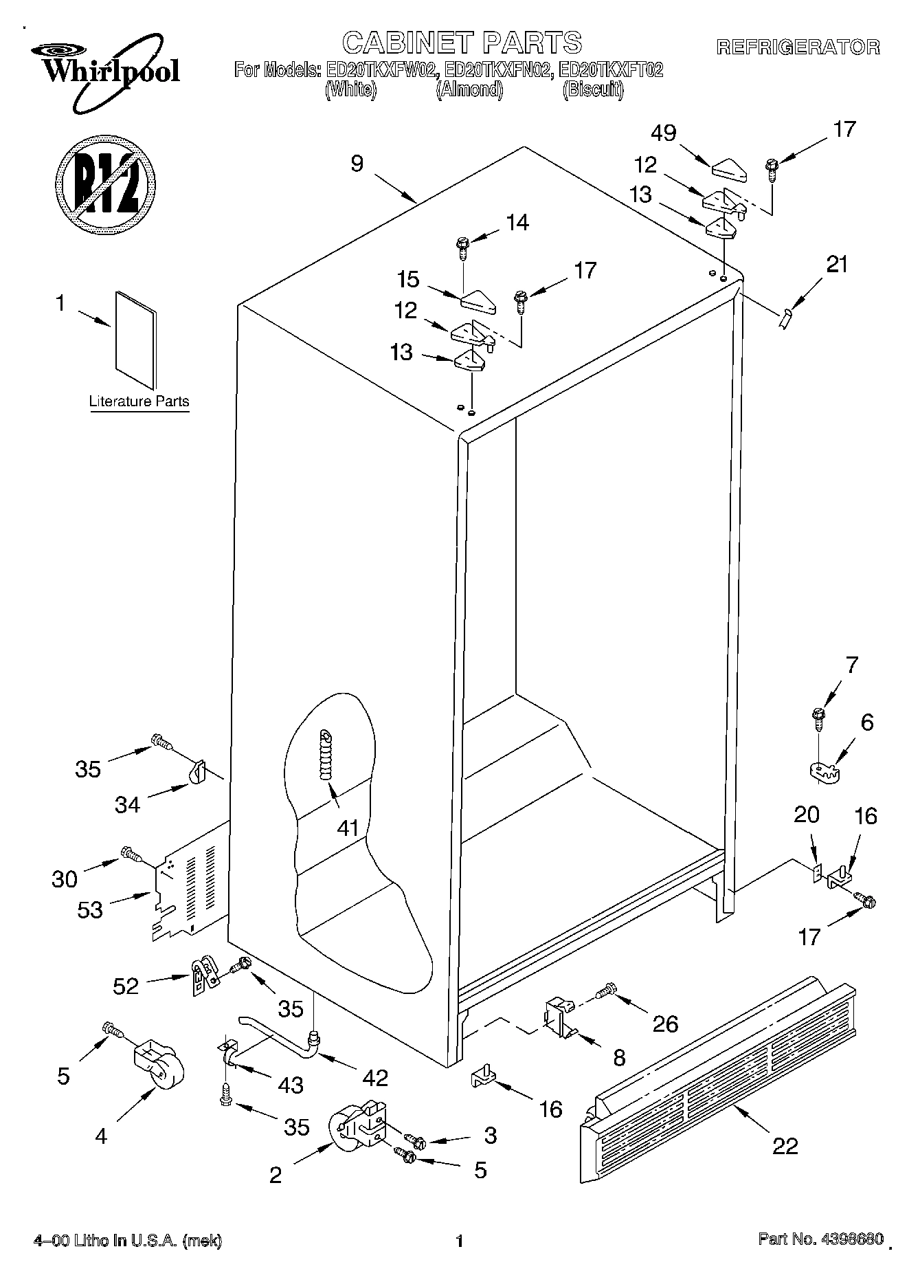 01 - CABINET, LITERATURE