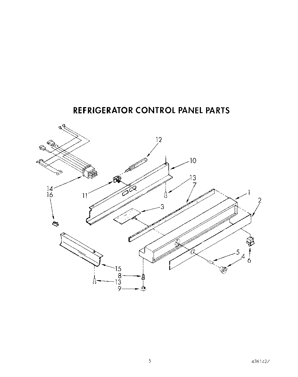 03 - REFRIGERATOR CONTROL PANEL