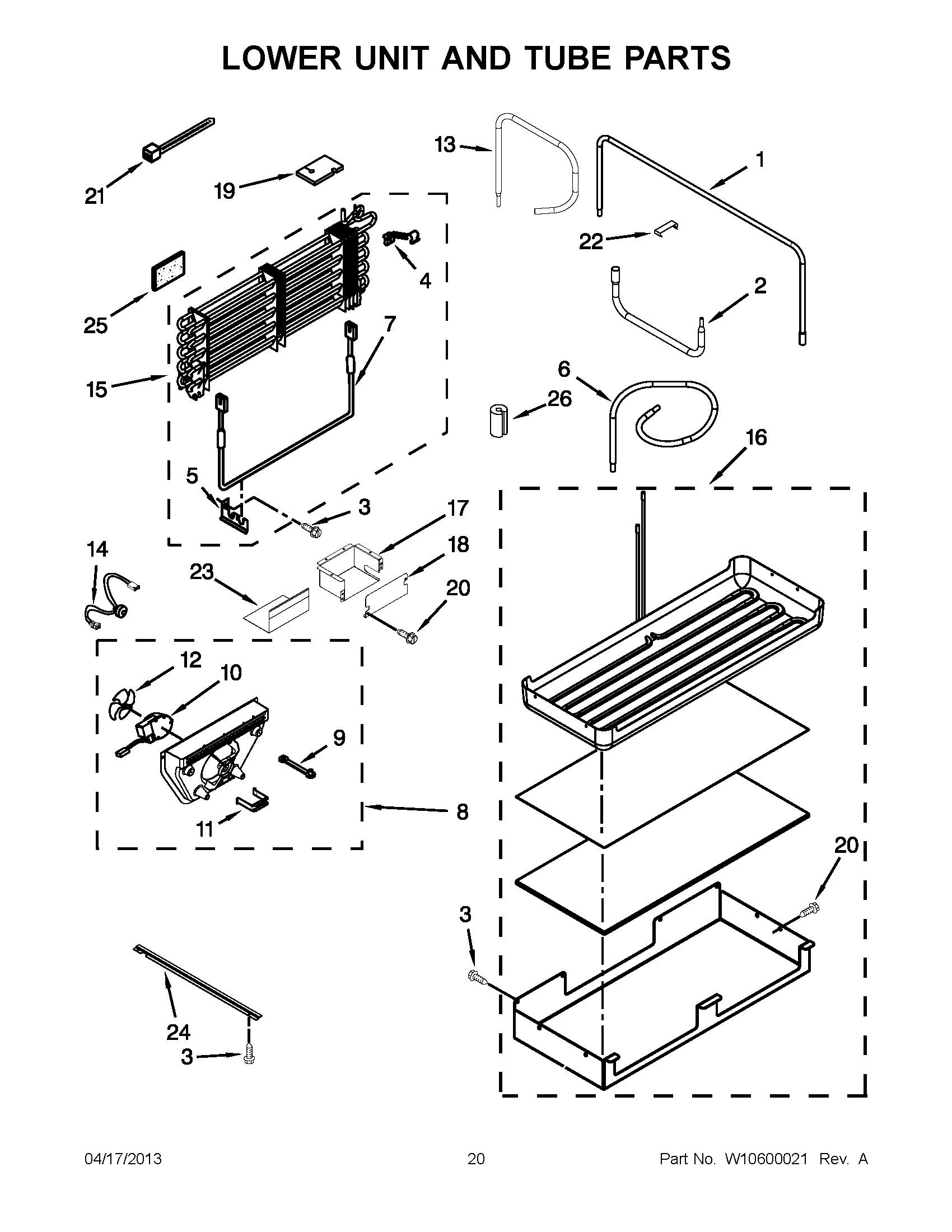 10 - LOWER UNIT AND TUBE PARTS