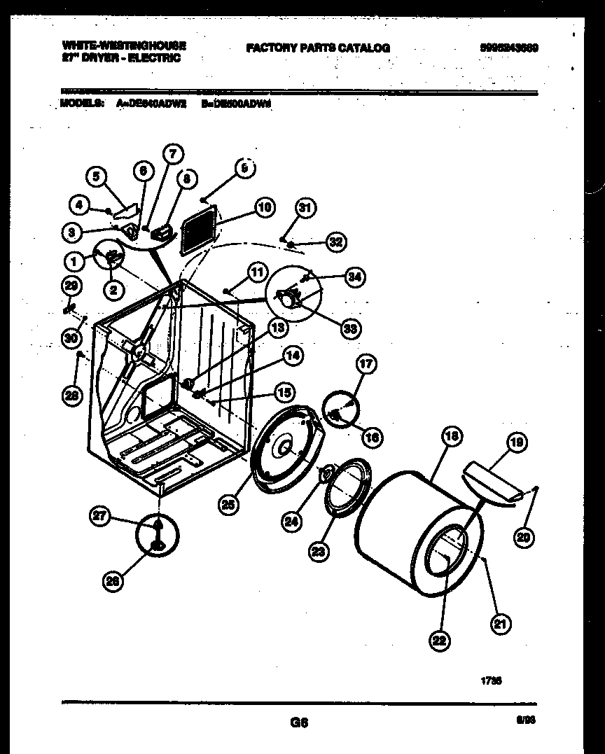 02 - CABINET AND COMPONENT PARTS