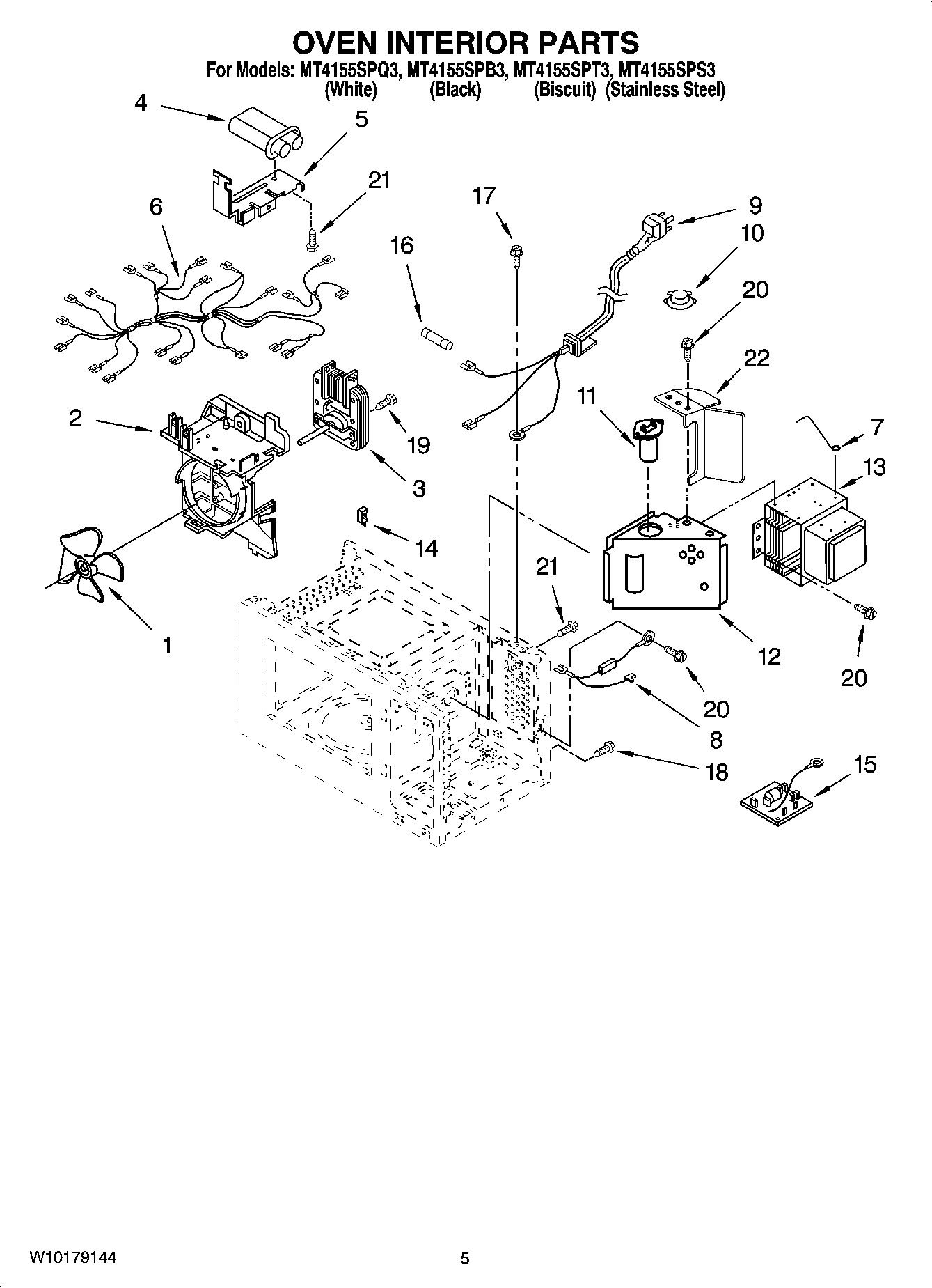 05 - OVEN INTERIOR PARTS