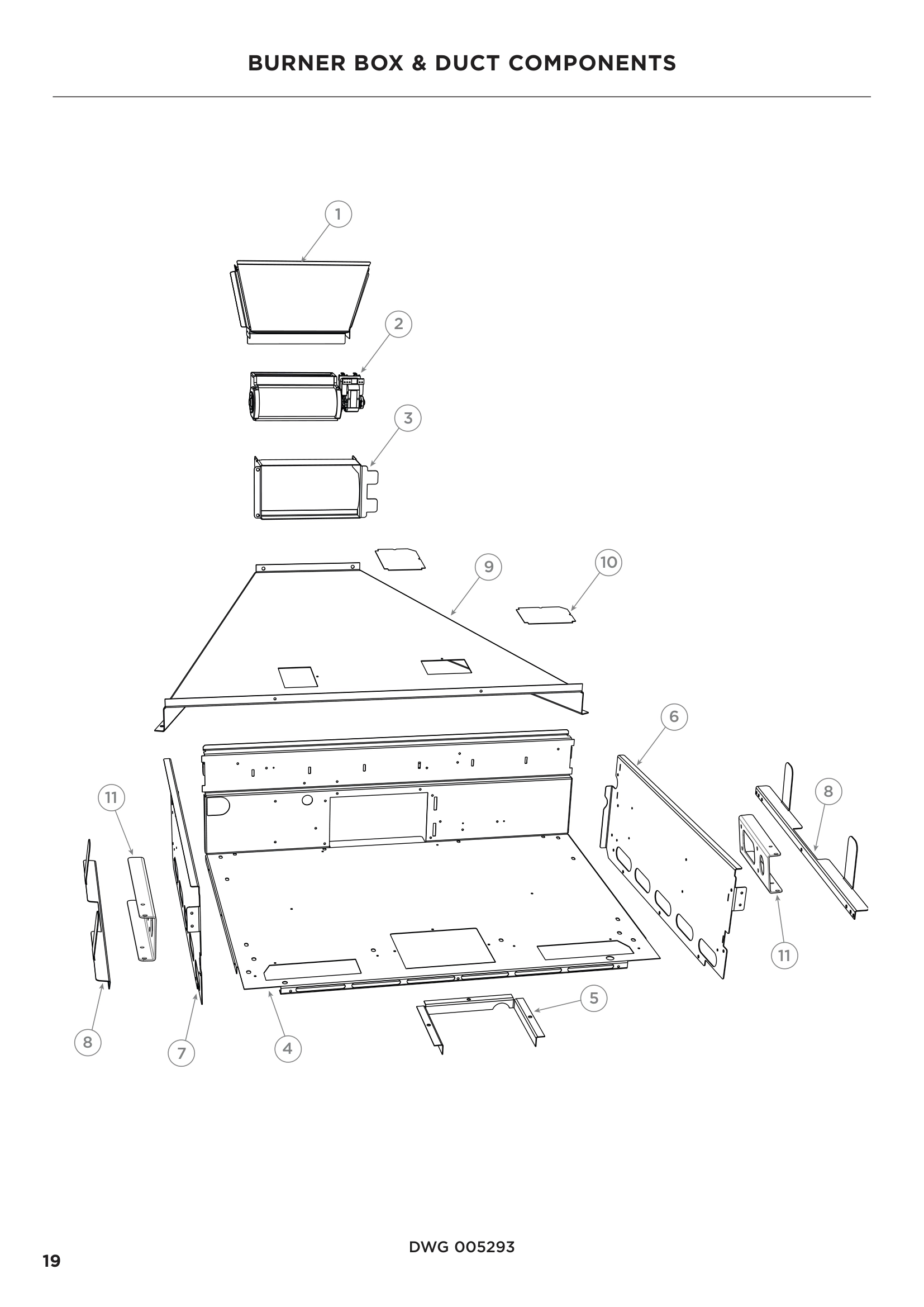 BURNER BOX & DUCT COMPONENTS