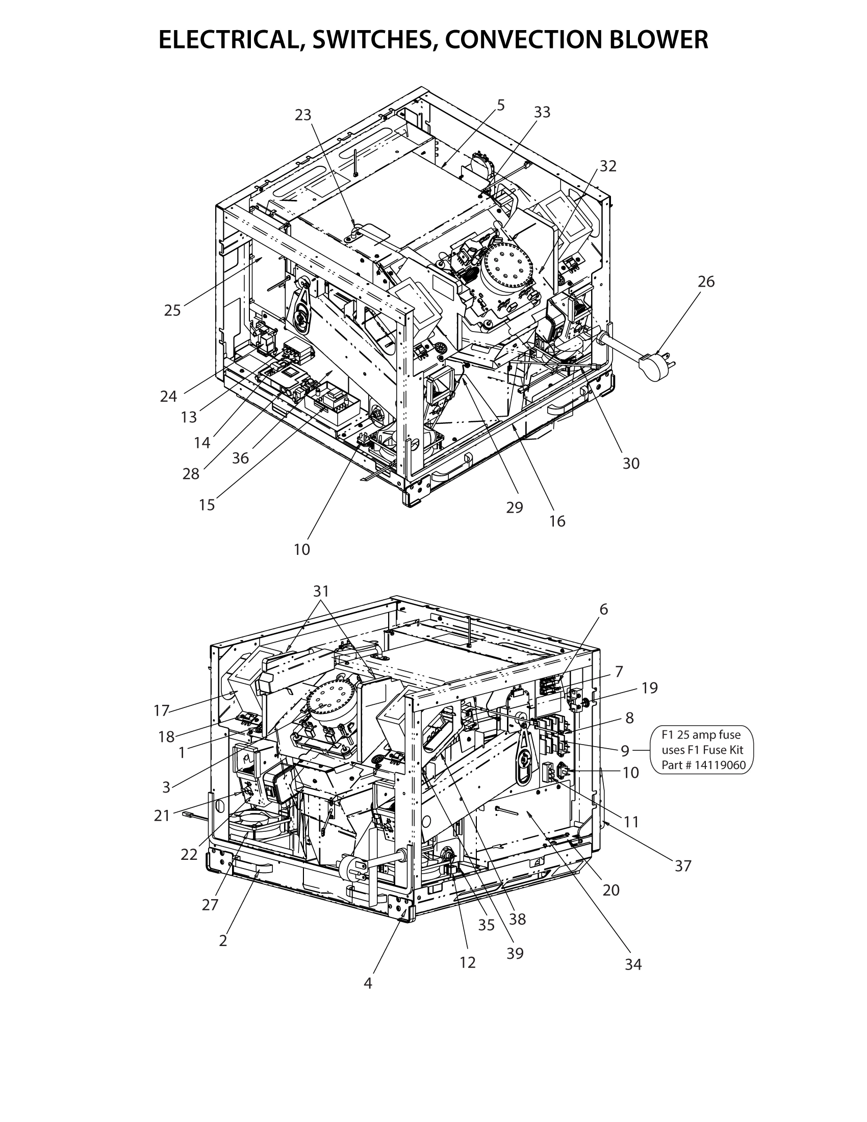 ELECTRICAL, SWITCHES, CONVECTION BLOWER