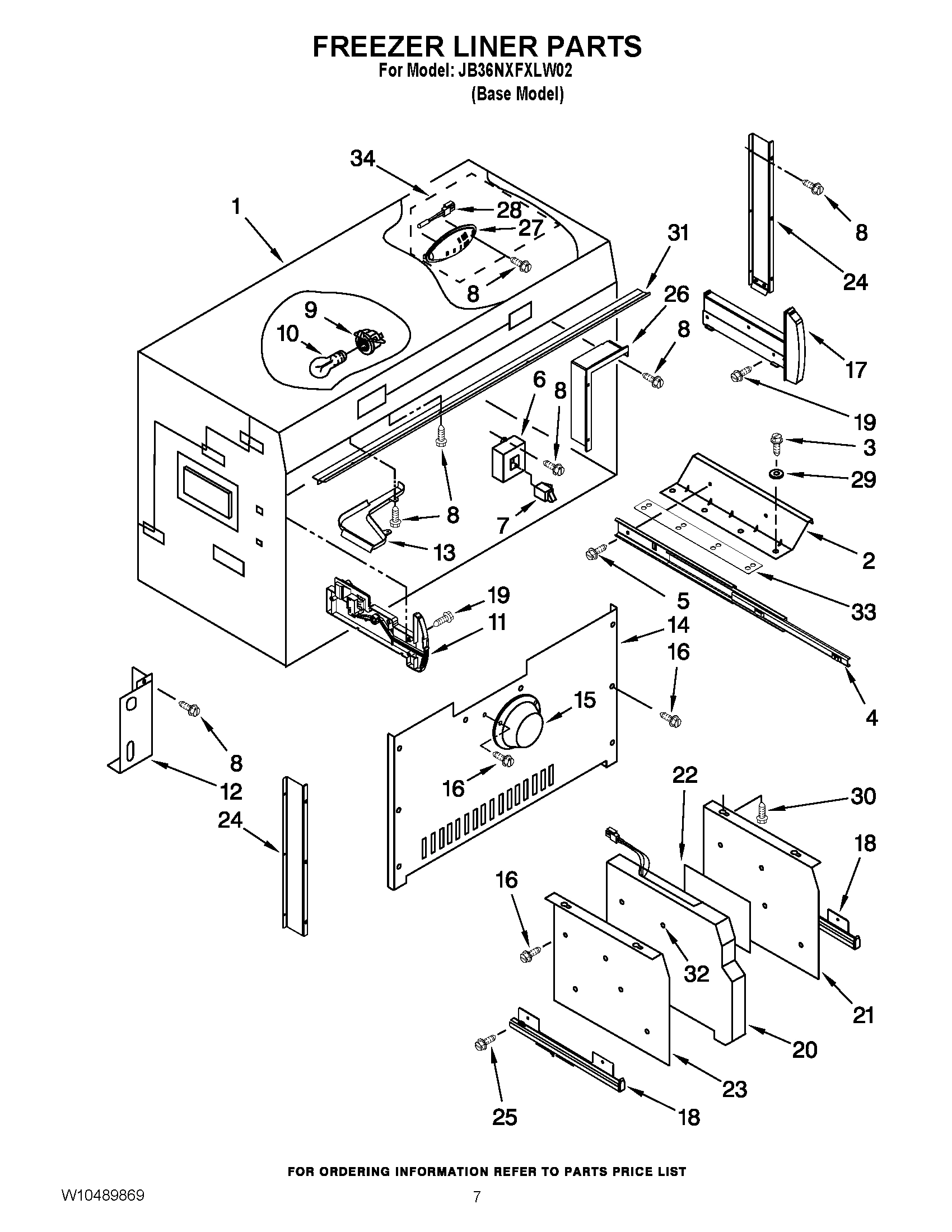 05 - FREEZER LINER PARTS