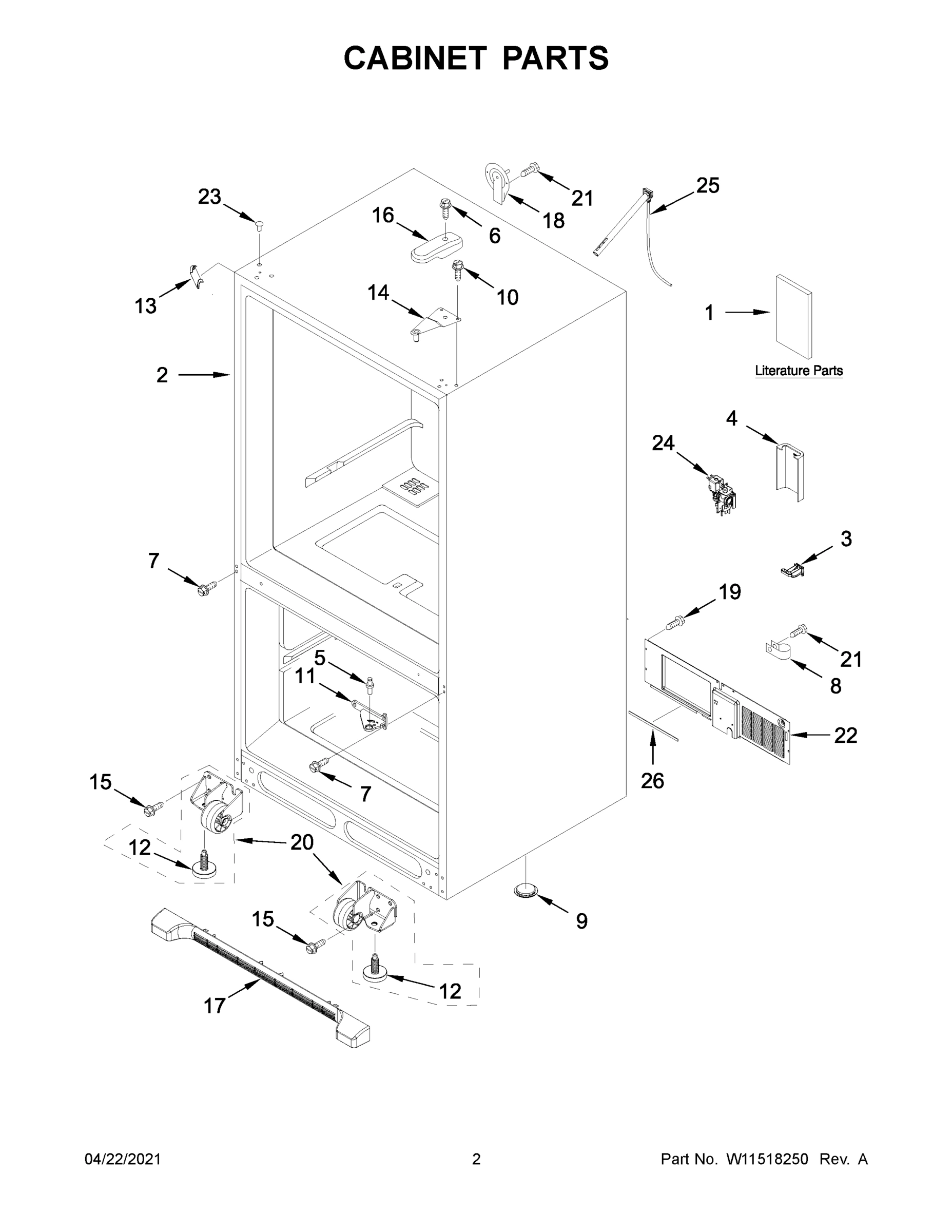 02 - CABINET PARTS