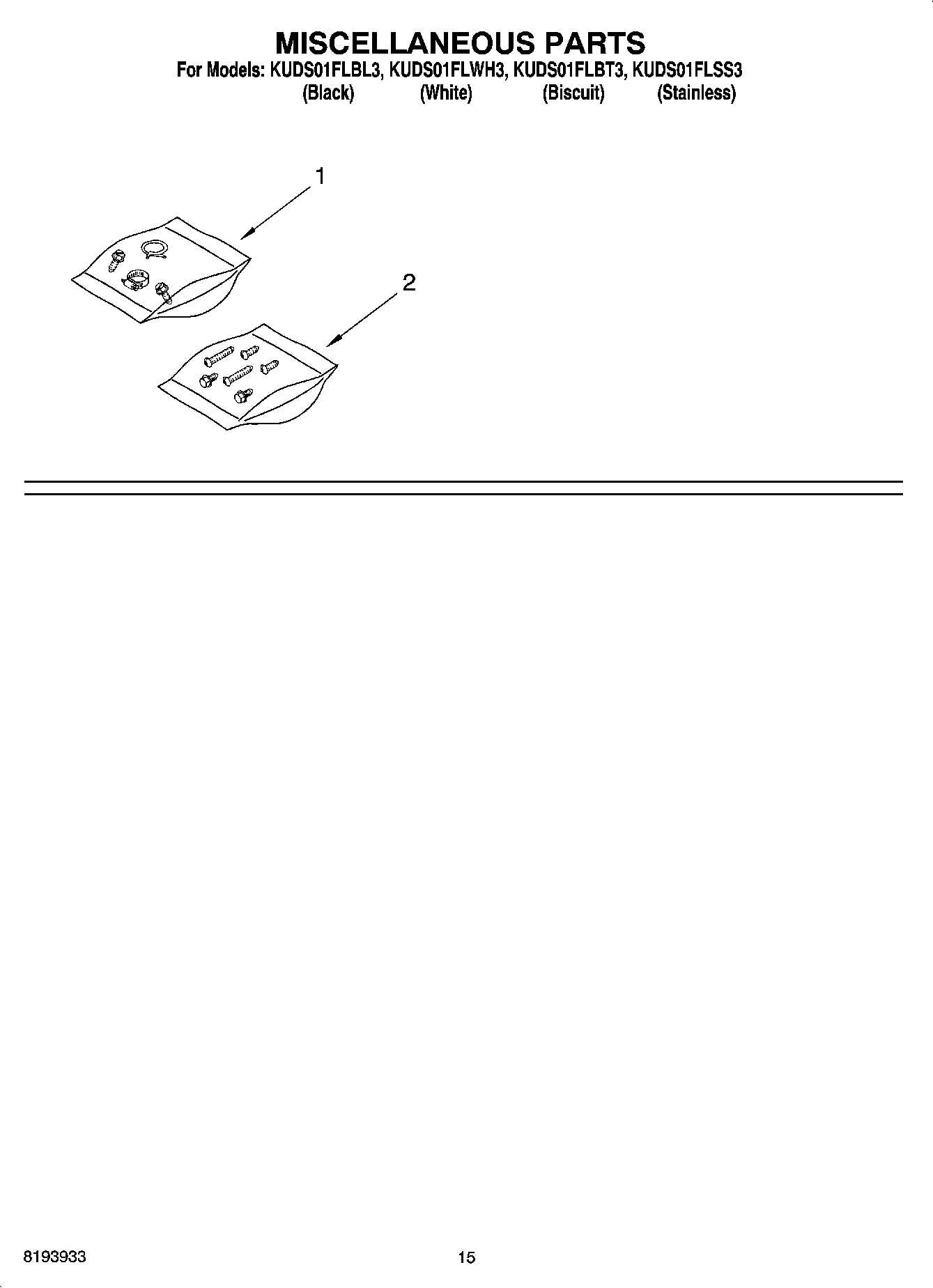 12 - MISCELLANEOUS  PARTS, OPTIONAL PARTS (NOT INCLUDED)