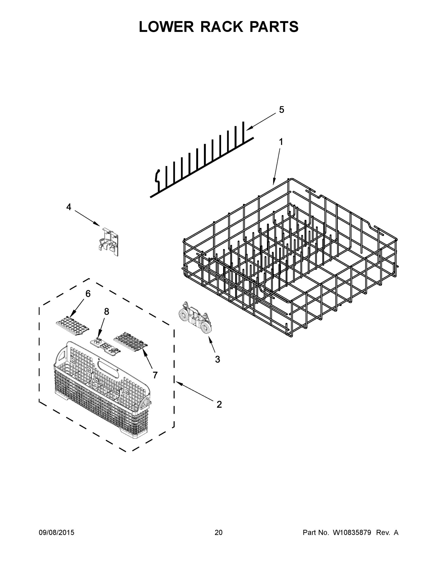 11 - LOWER RACK PARTS