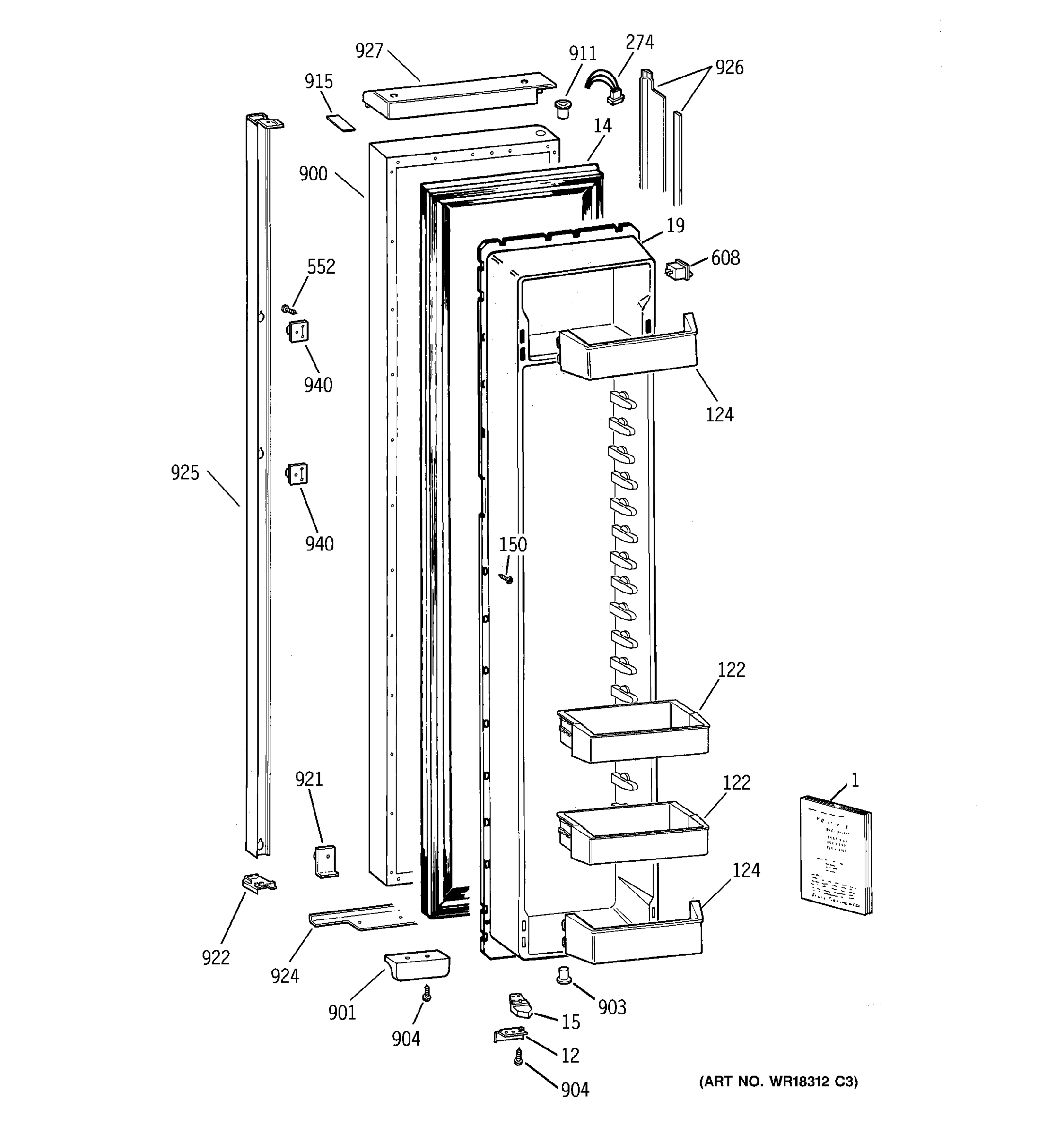 FREEZER DOOR