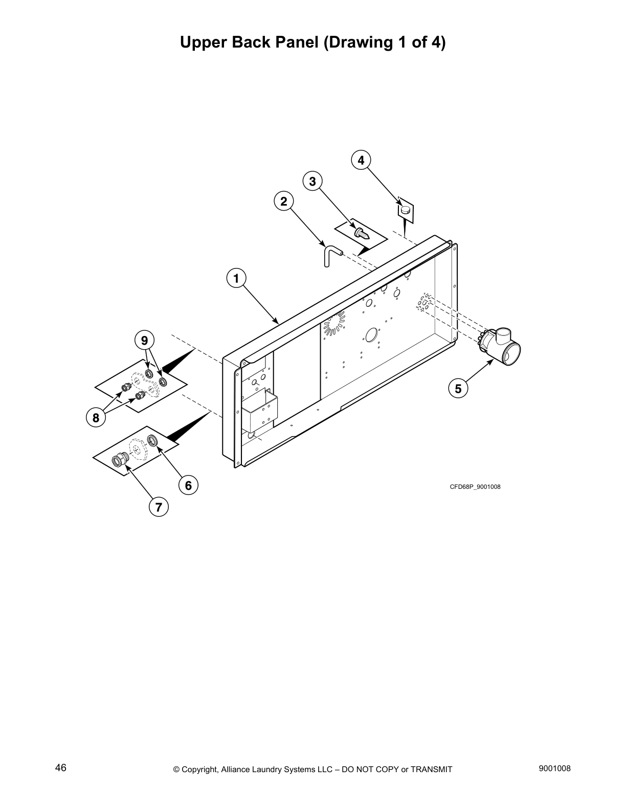 Upper Back Panel (Drawing 1 of 4)