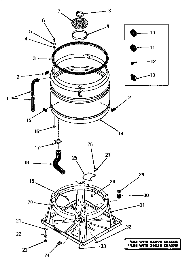 05 - BOOT, CHASSIS AND DRAIN TUB