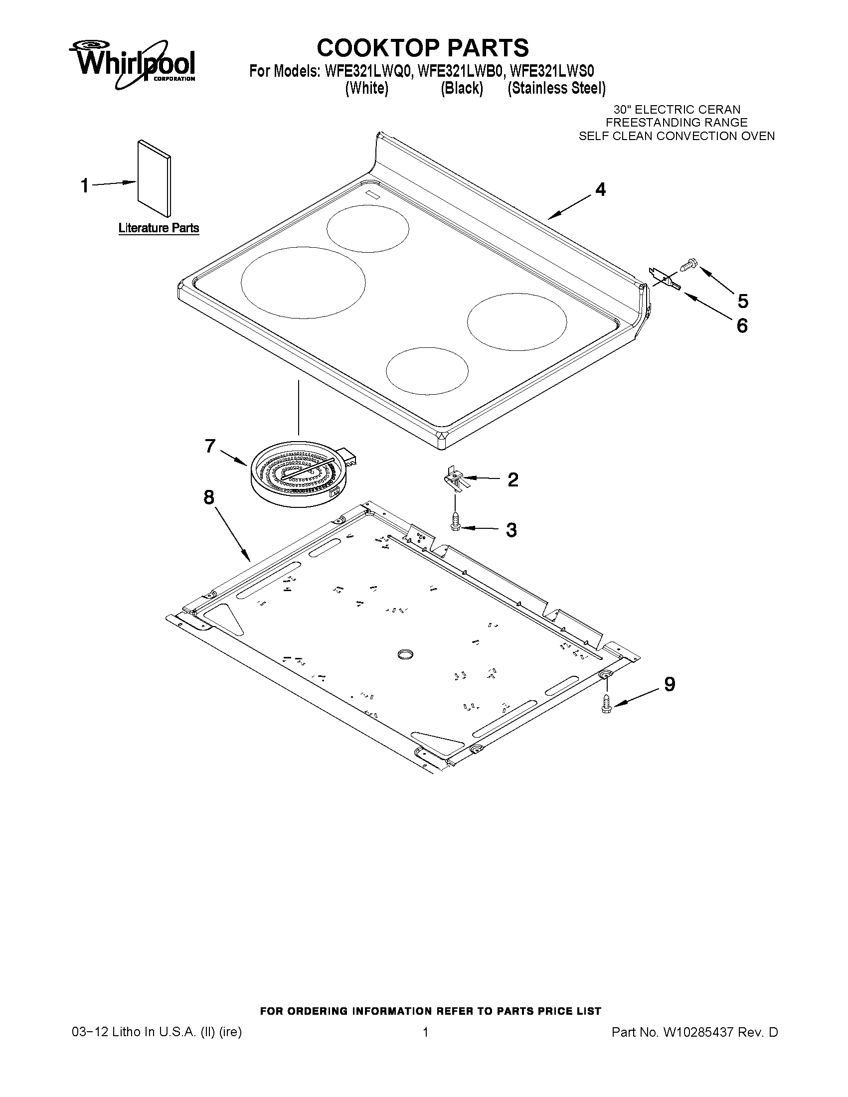 01 - COOKTOP PARTS