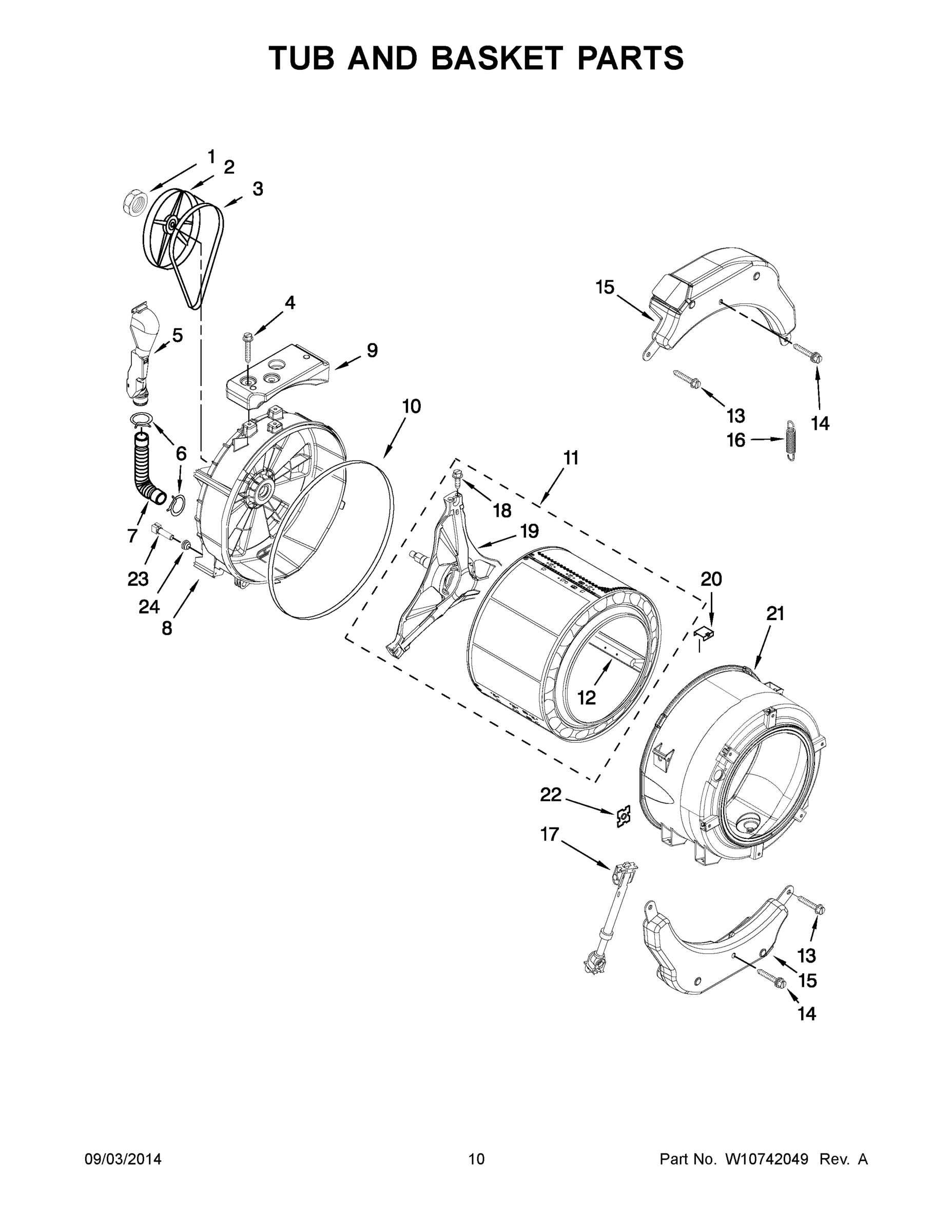 06 - TUB AND BASKET PARTS