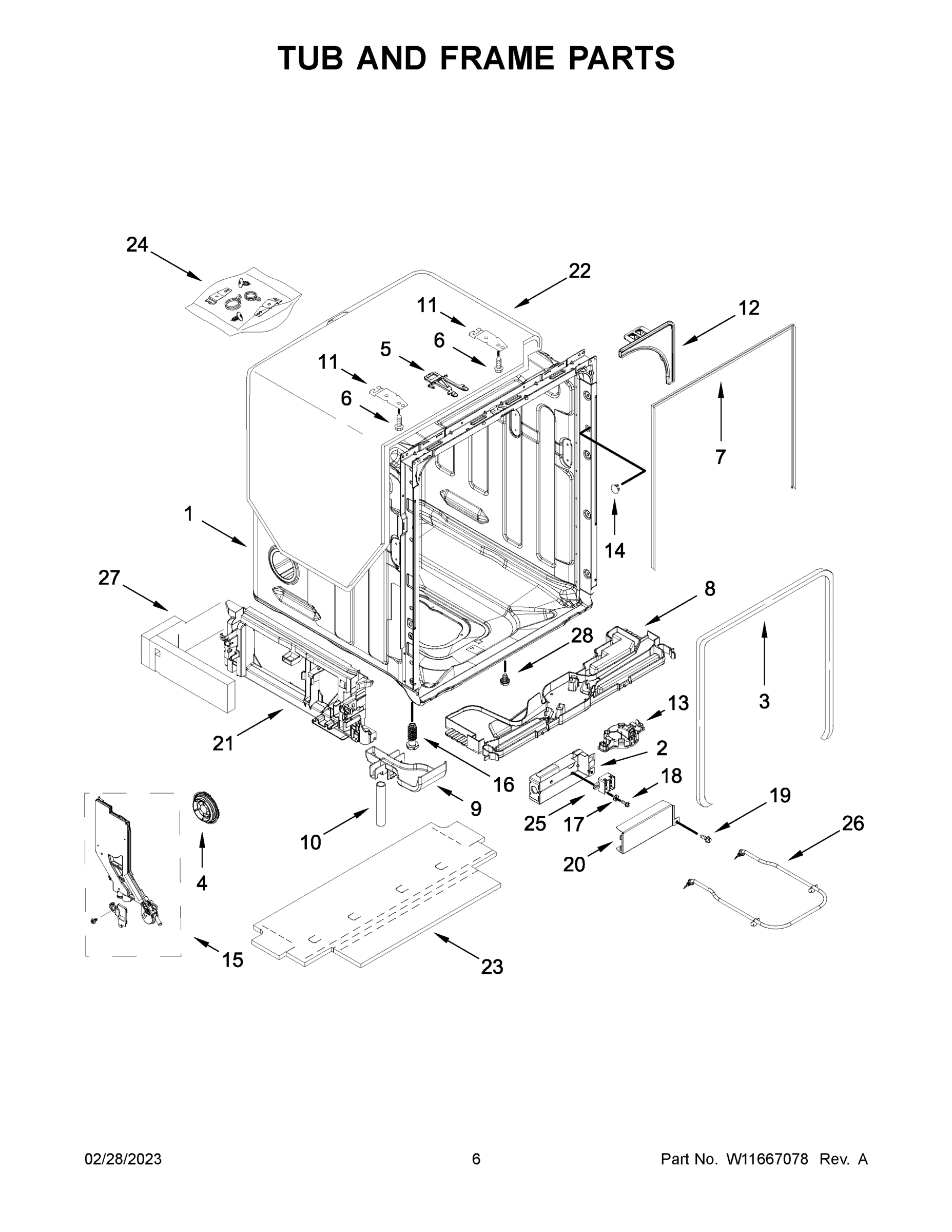 04 - TUB AND FRAME PARTS