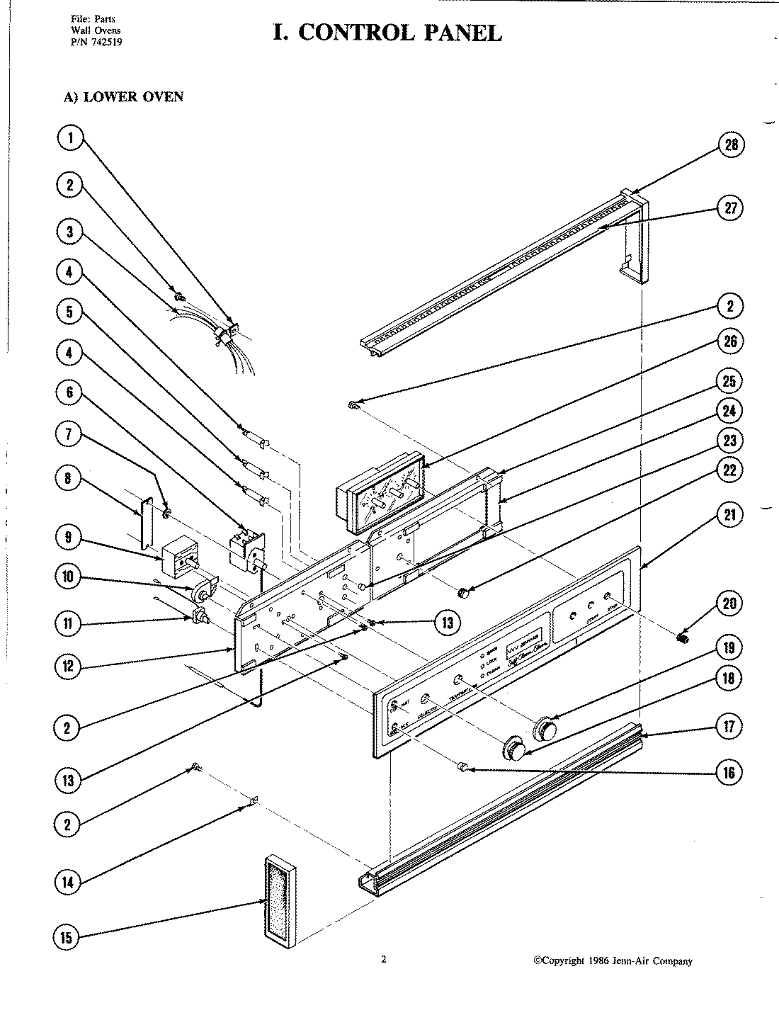 07 - CONTROL PANEL (LOWER W205)