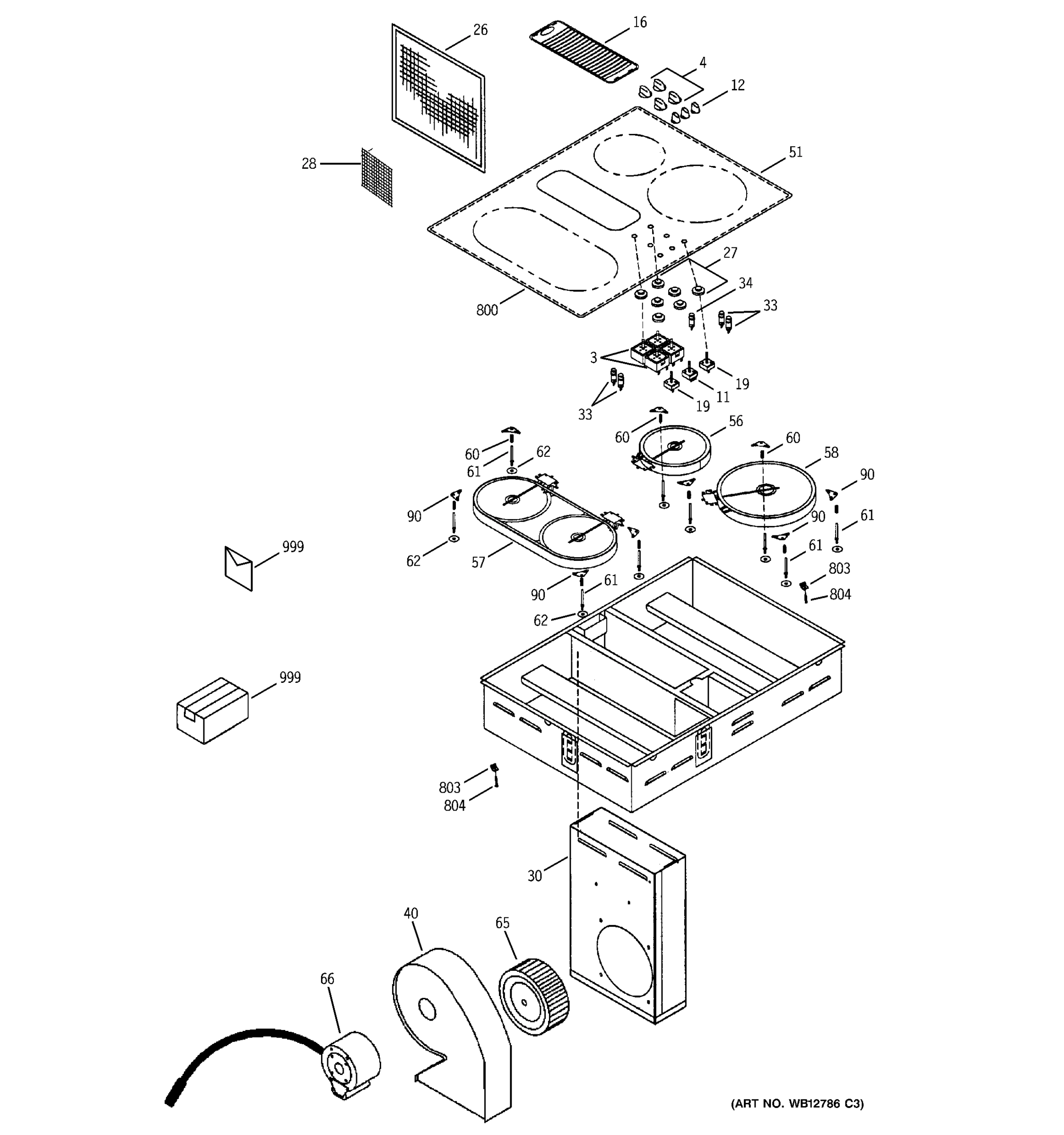 CONTROL PANEL & COOKTOP