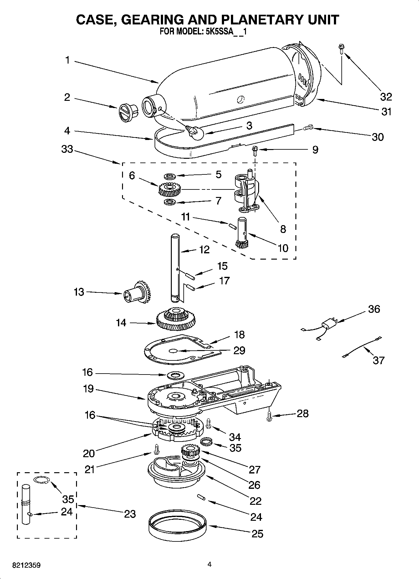 03 - CASE, GEARING AND PLANETARY UNIT