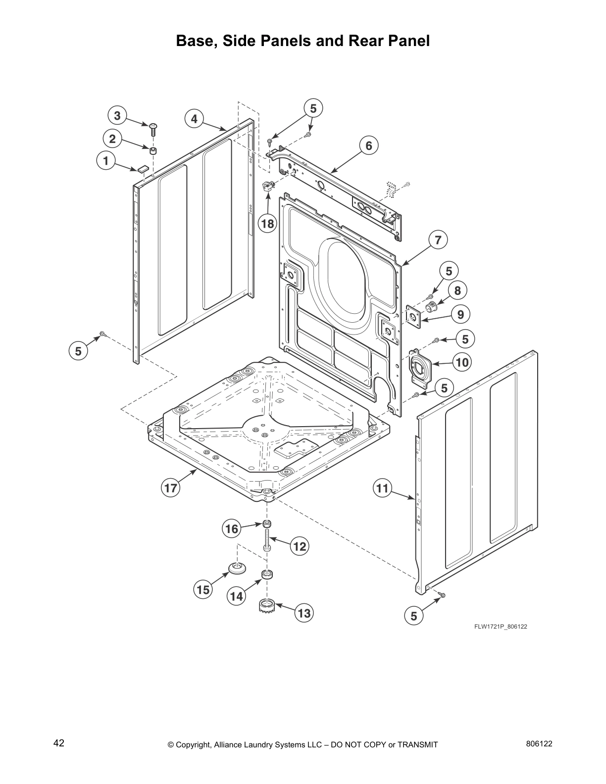 Base, Side Panels and Rear Panel