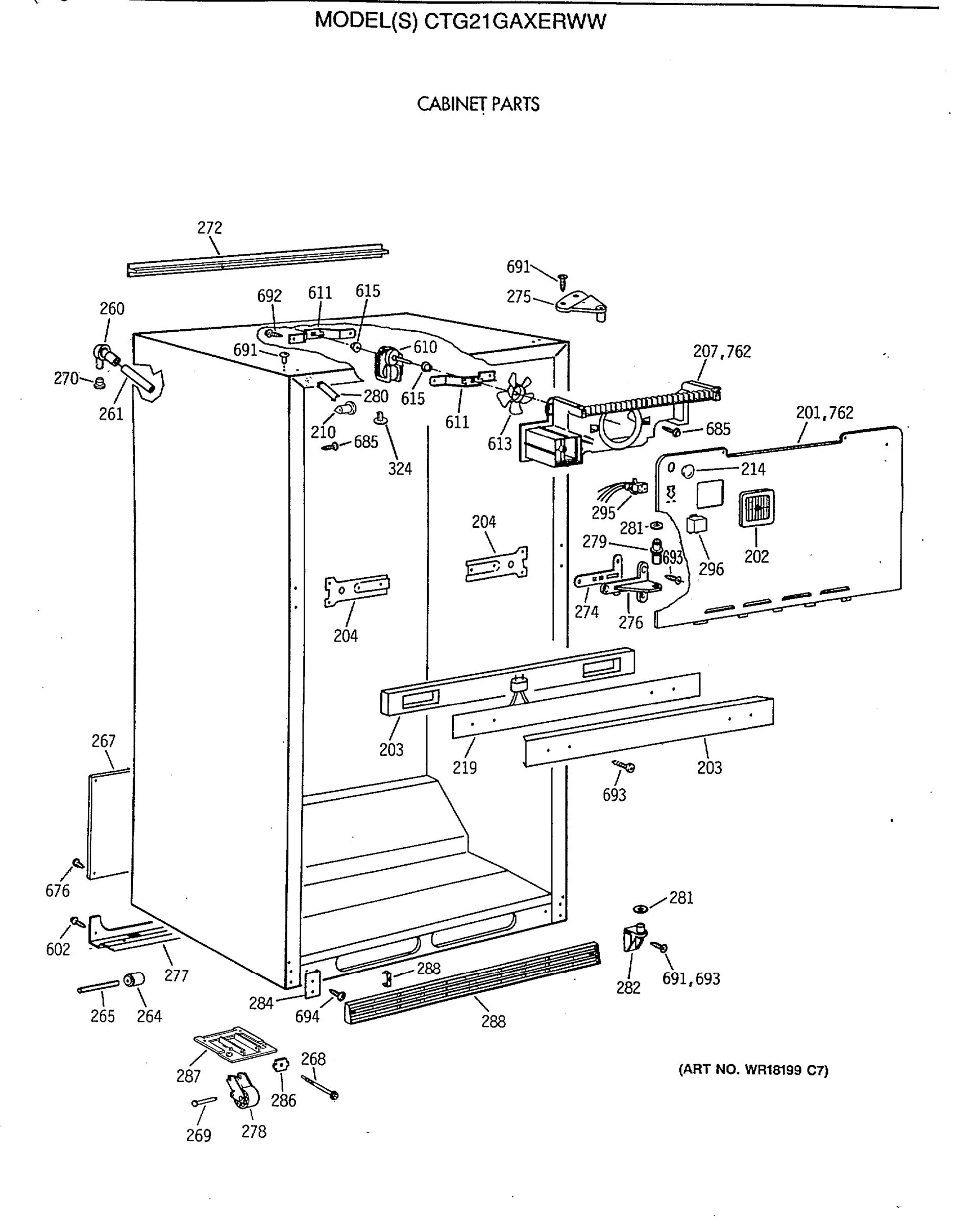 CABINET PARTS