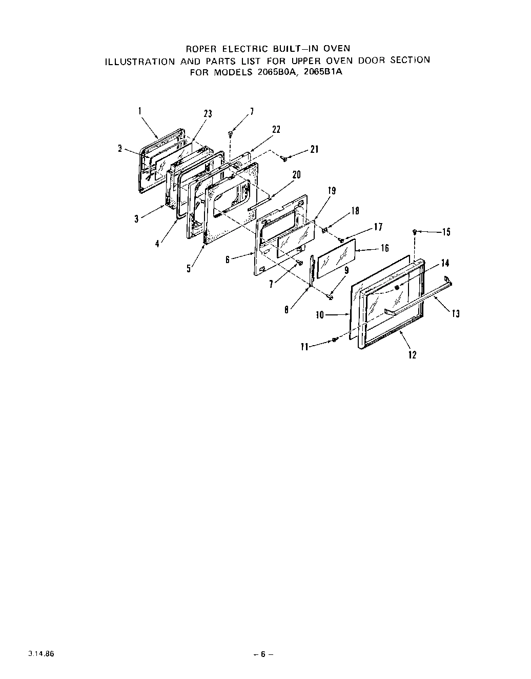 05 - UPPER OVEN DOOR