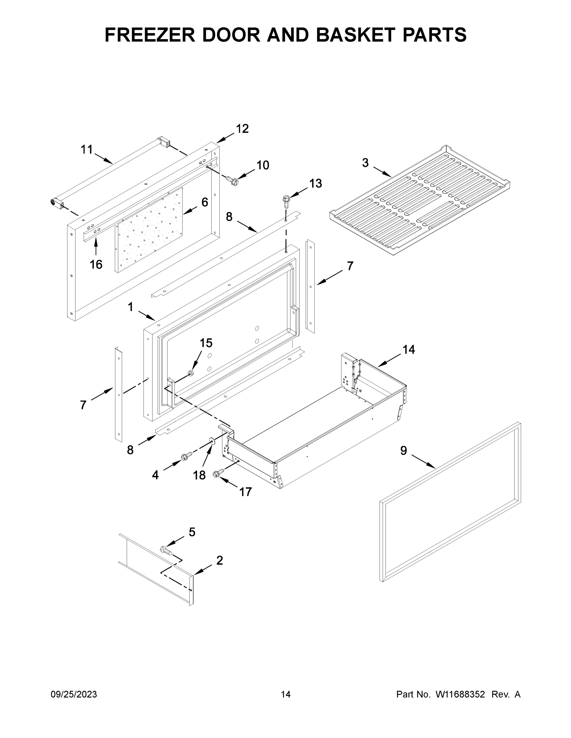 08 - FREEZER DOOR AND BASKET PARTS