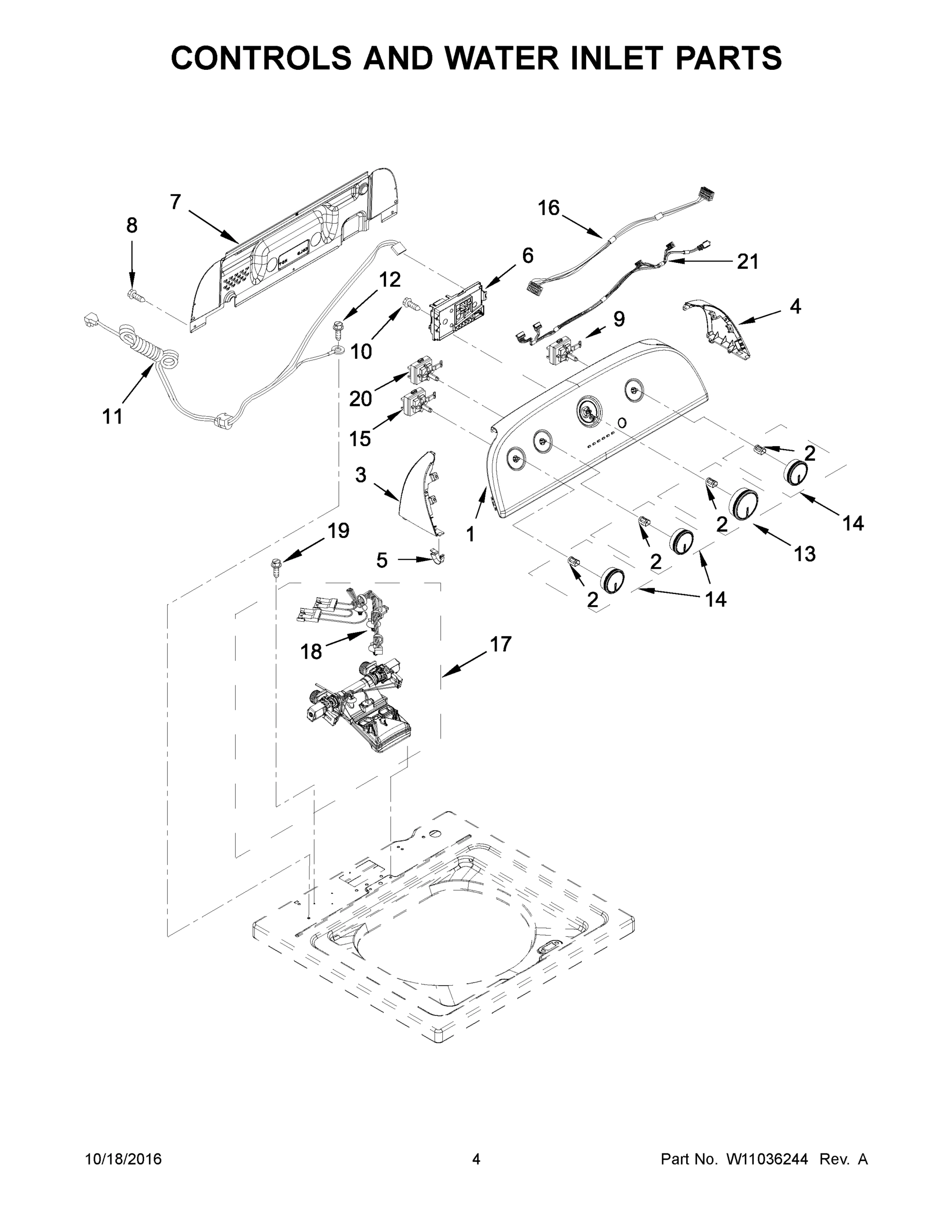 03 - CONTROLS AND WATER INLET PARTS