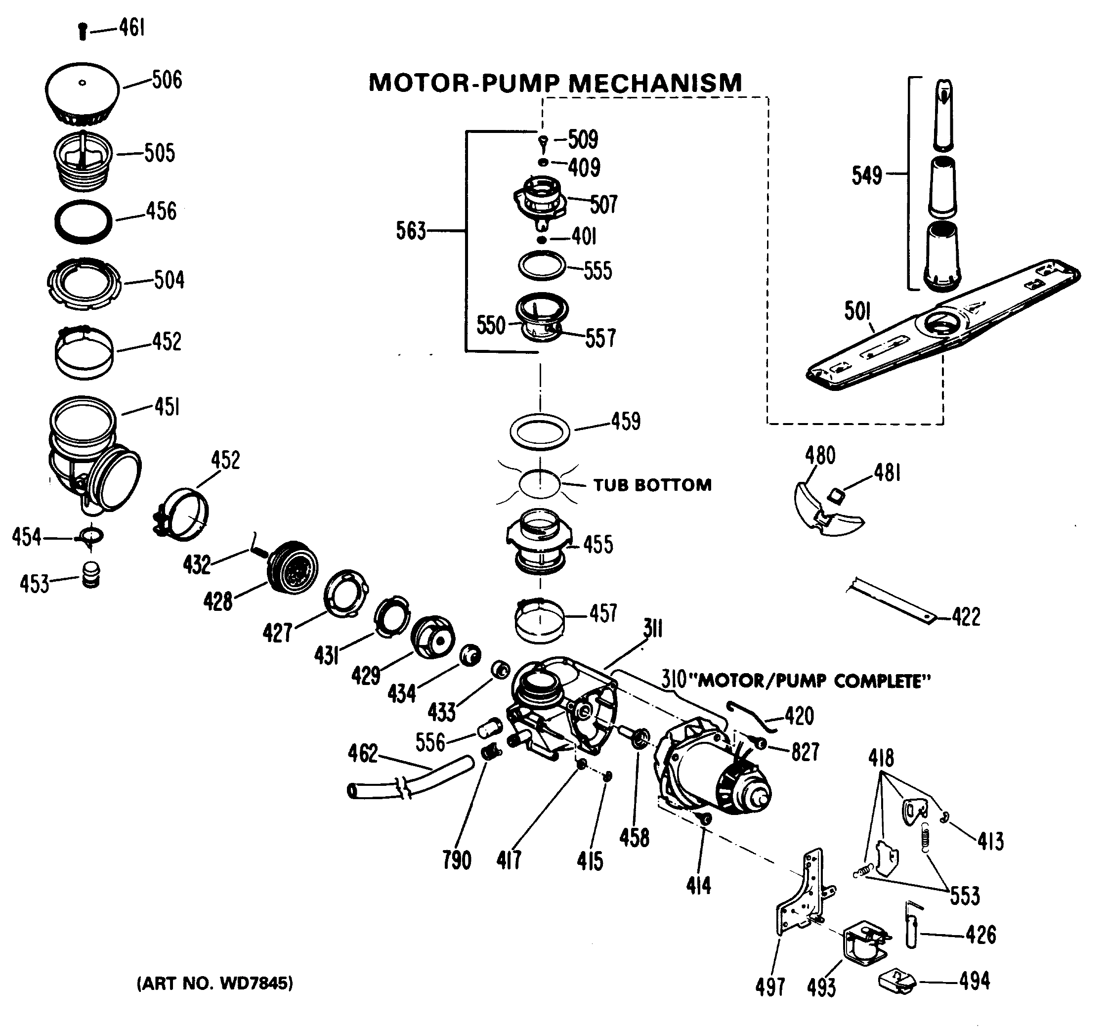 MOTOR-PUMP MECHANISM