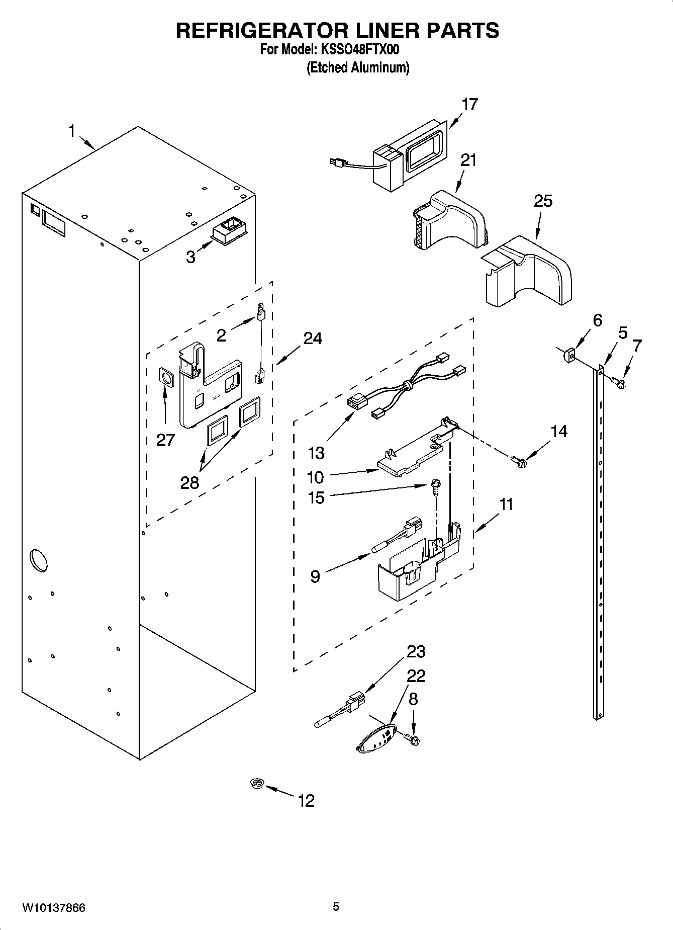 04 - REFRIGERATOR LINER PARTS