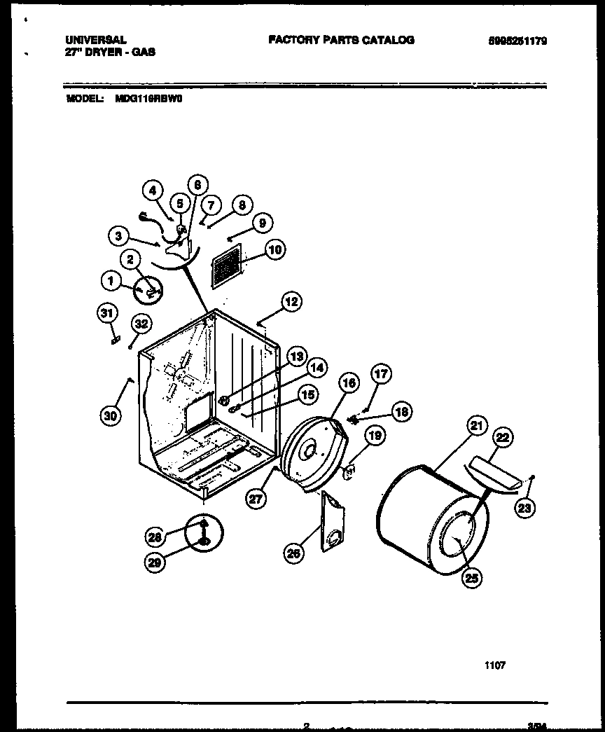 02 - CABINET AND COMPONENT PARTS