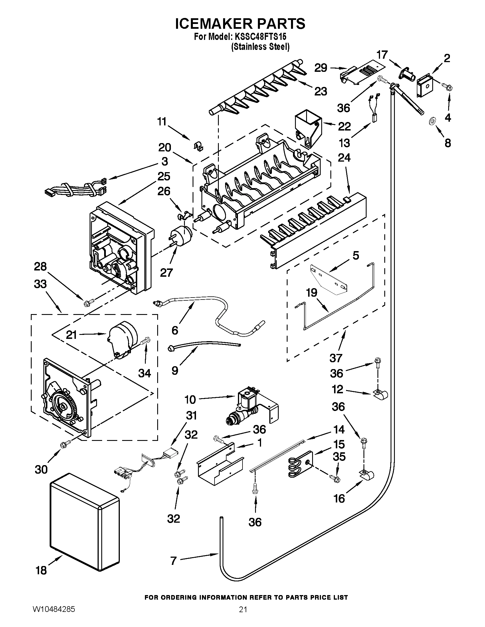 13 - ICEMAKER PARTS