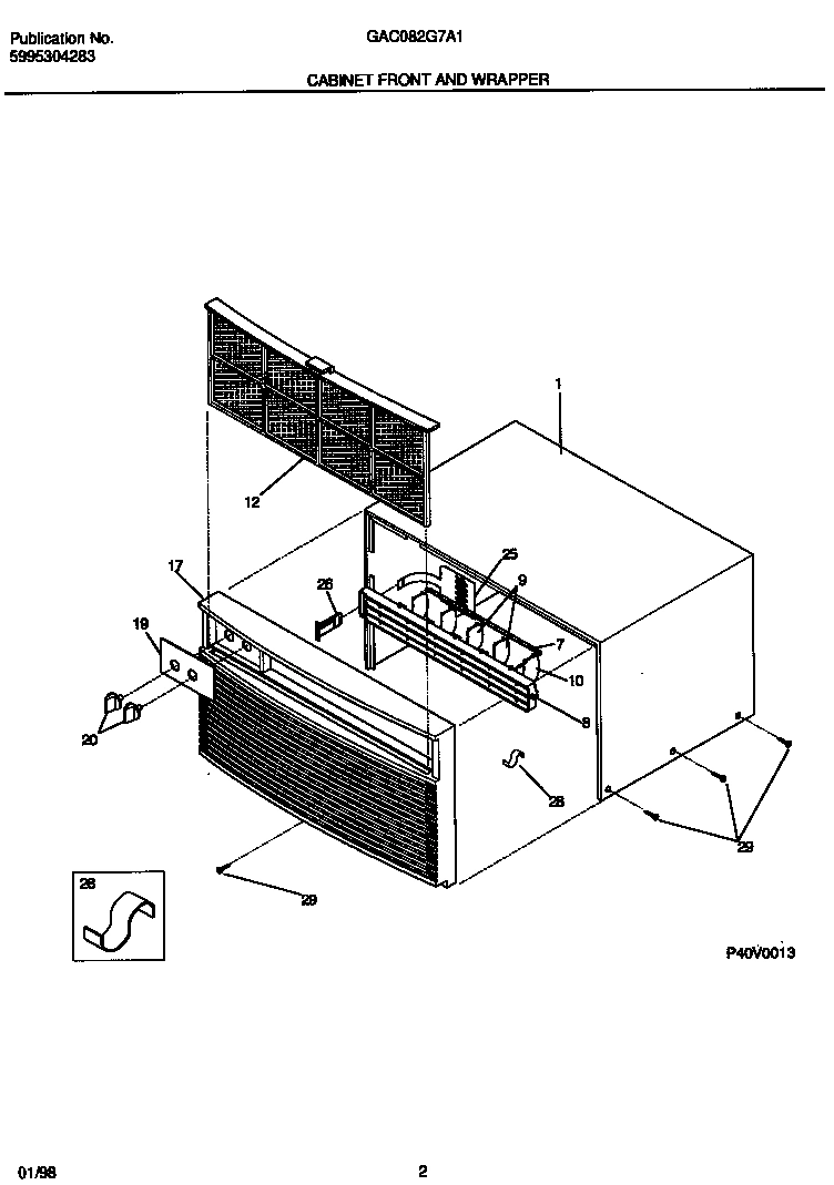 02 - CABINET FRONT AND WRAPPER