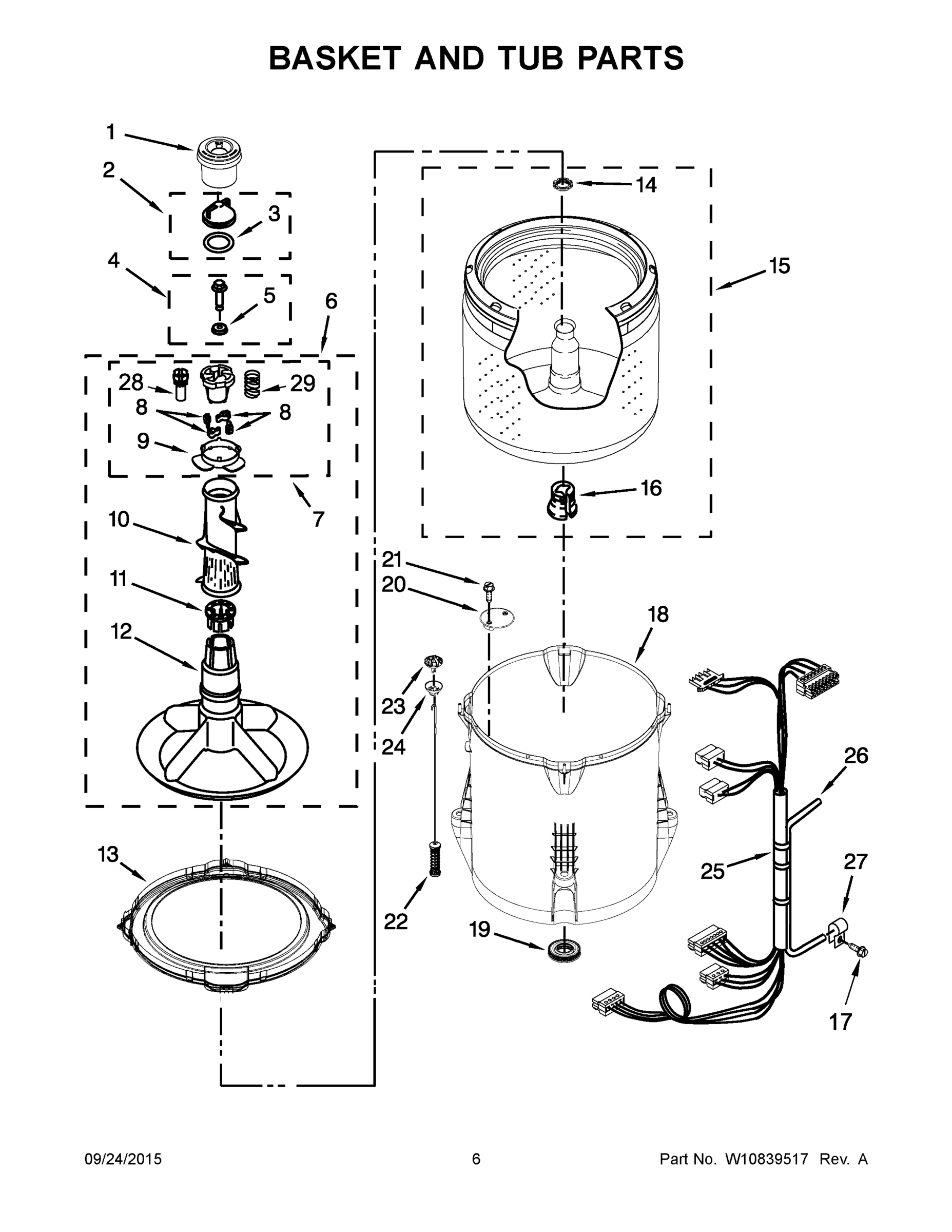 04 - BASKET AND TUB PARTS