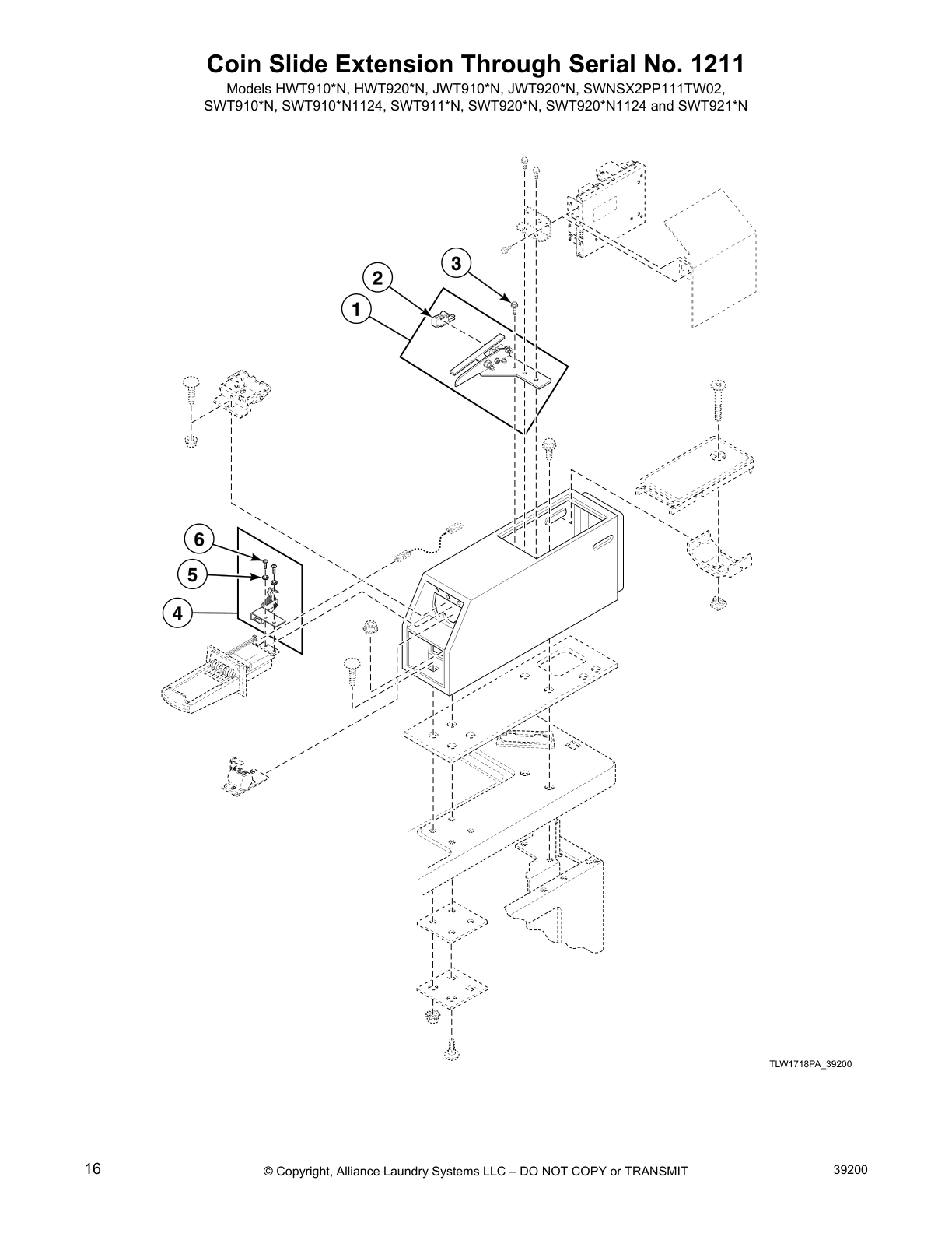 Coin Slide Extension Through Serial No. 1211