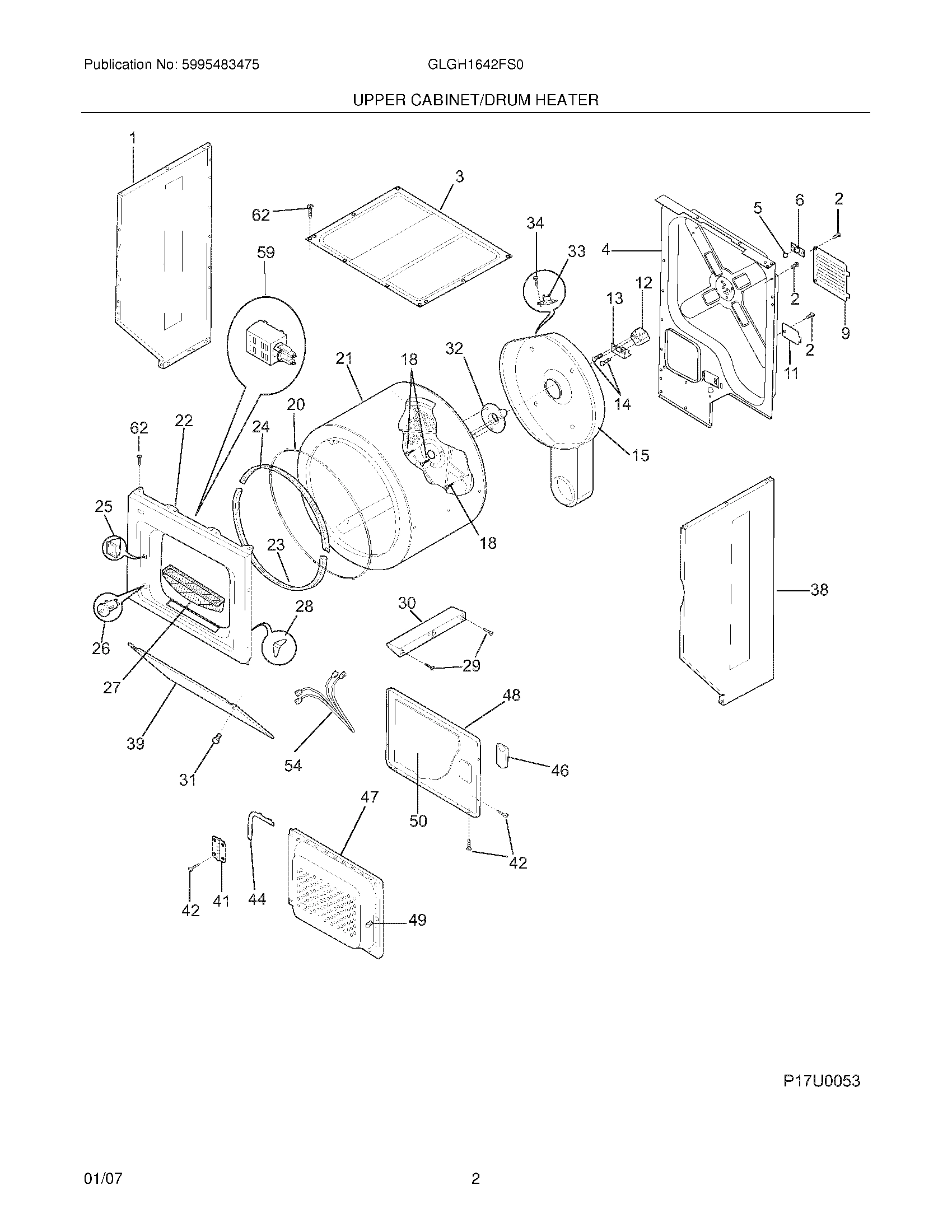 03 - UPPER CABINET/DRUM HEATER