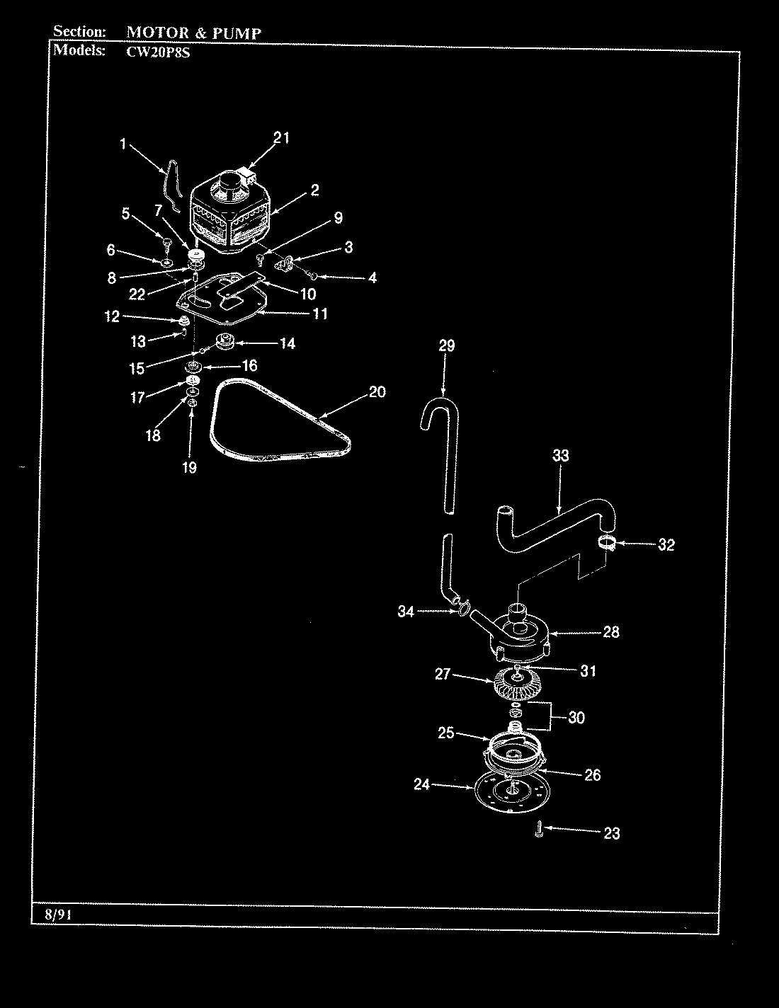 10 - MOTOR & PUMP (CW20P8xS)(ORIGINAL)