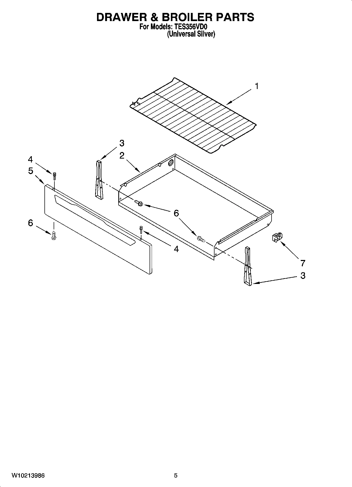 04 - DRAWER & BROILER PARTS