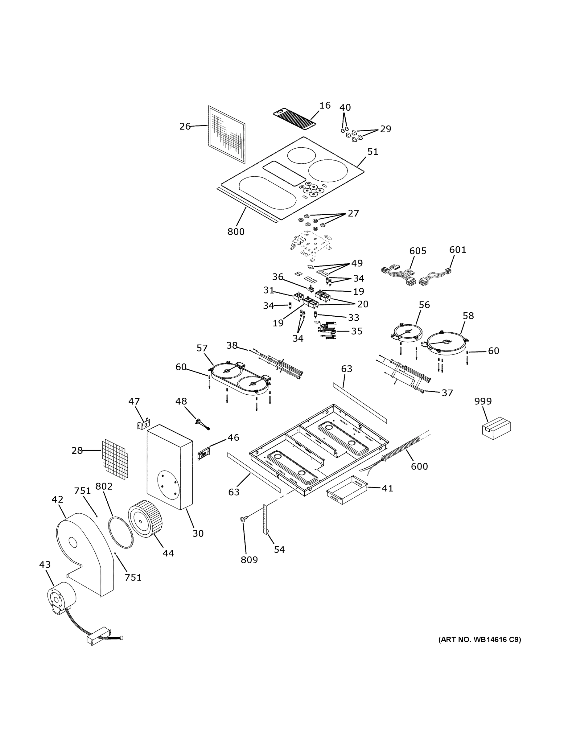 CONTROL PANEL & COOKTOP
