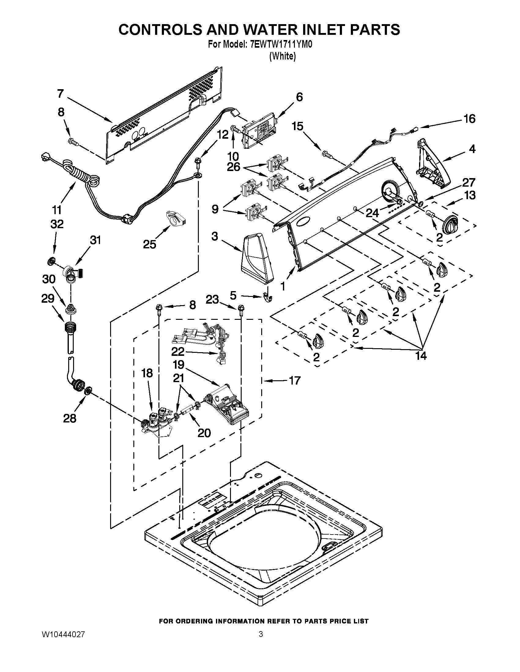 02 - CONTROLS AND WATER INLET PARTS
