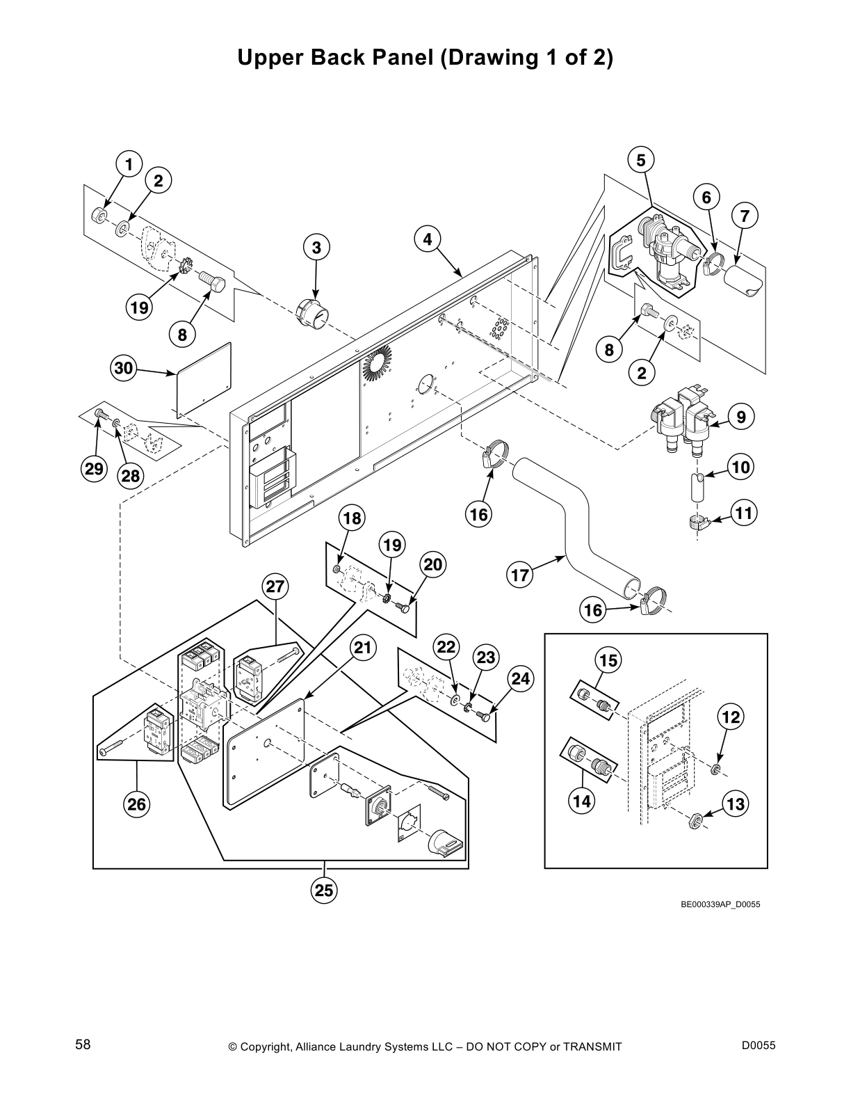 Upper Back Panel (Drawing 1 of 2)