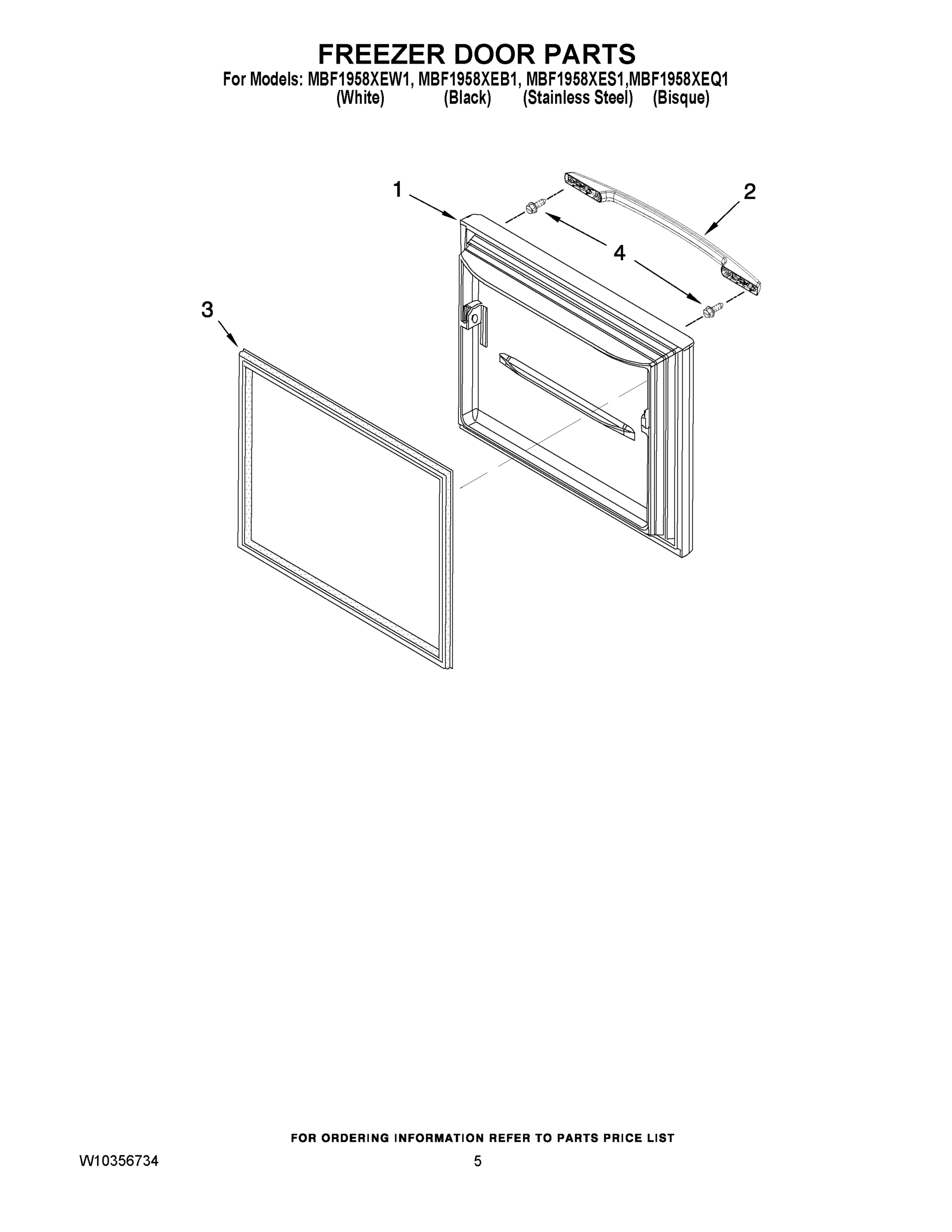 03 - FREEZER DOOR PARTS