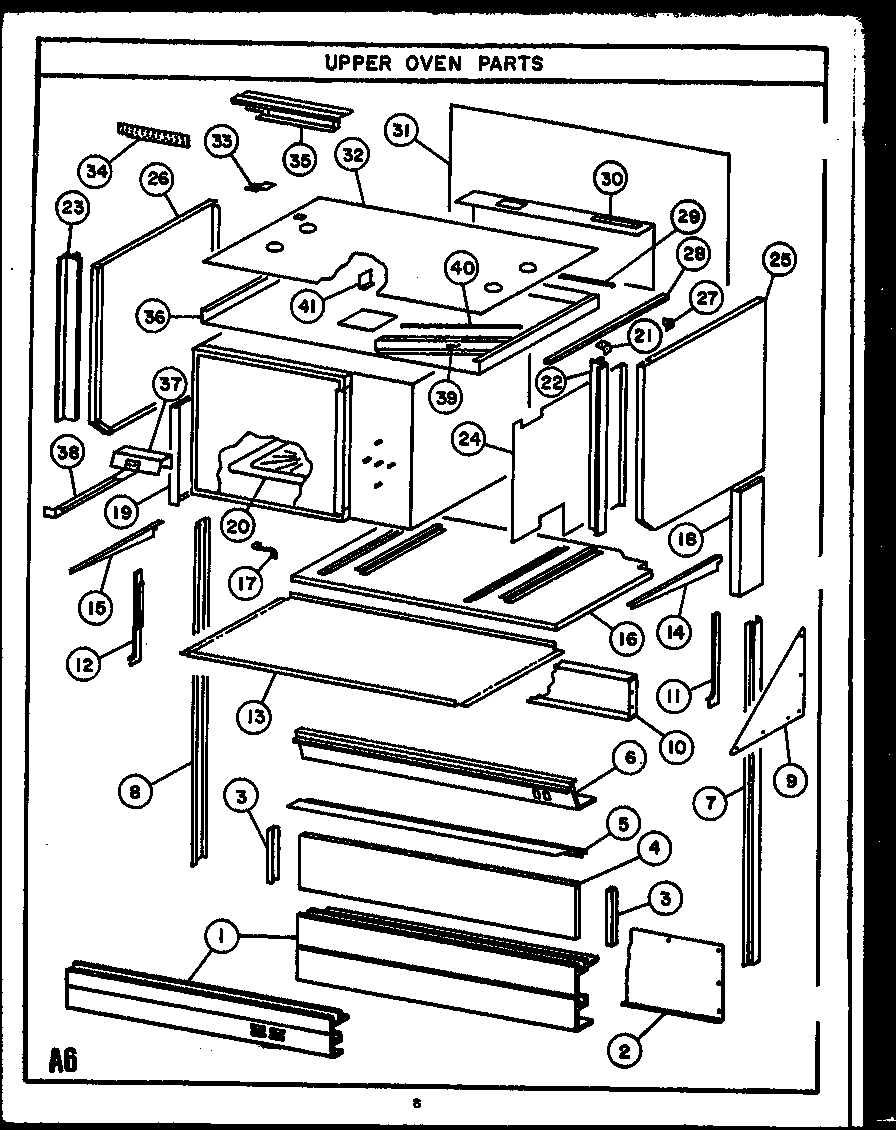 13 - UPPER OVEN PARTS