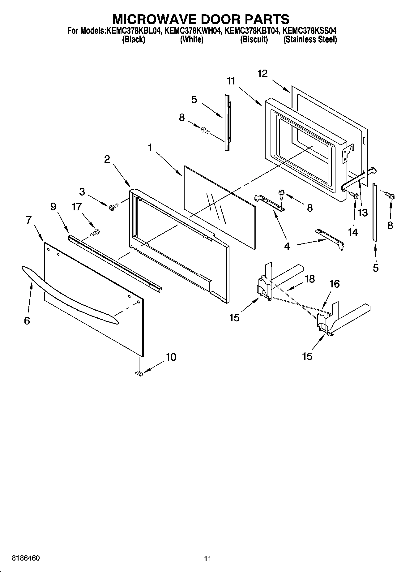 09 - MICROWAVE DOOR PARTS, OPTIONAL PARTS