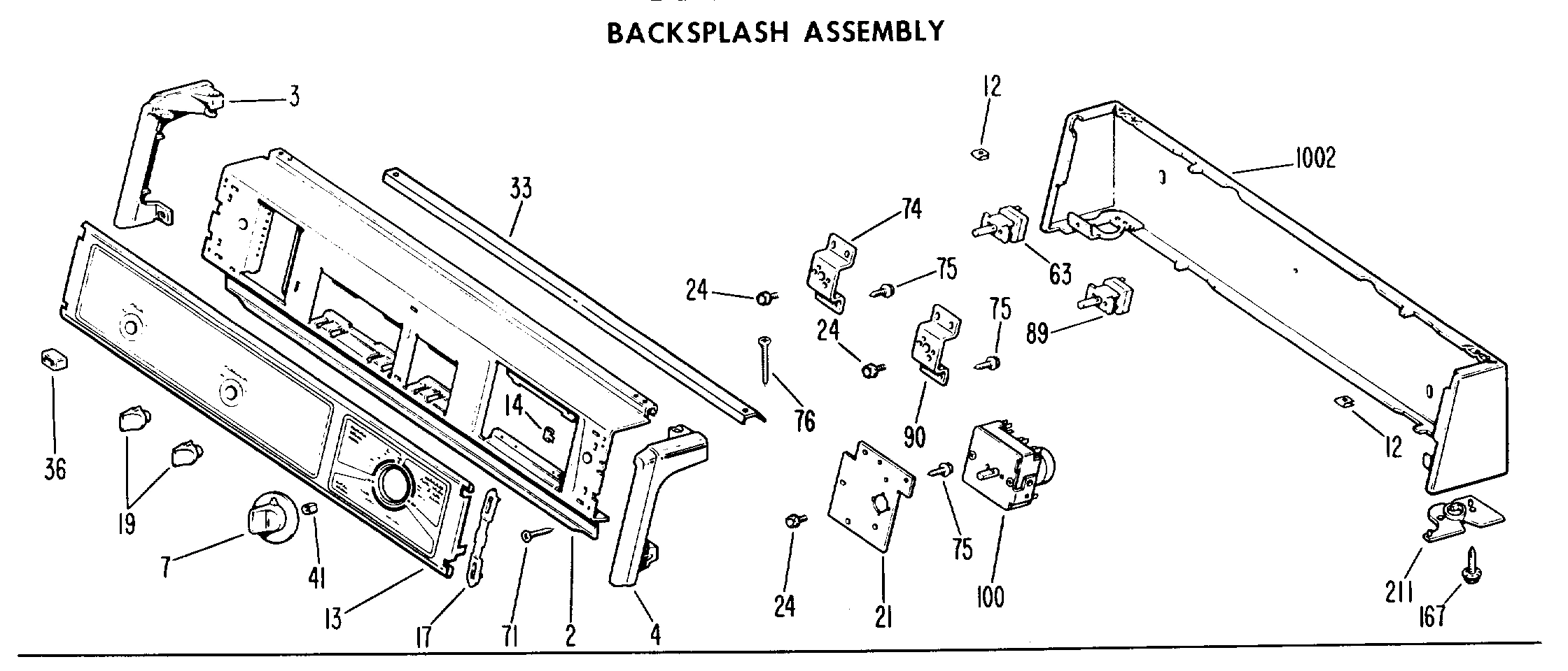 BACKSPLASH ASSEMBLY