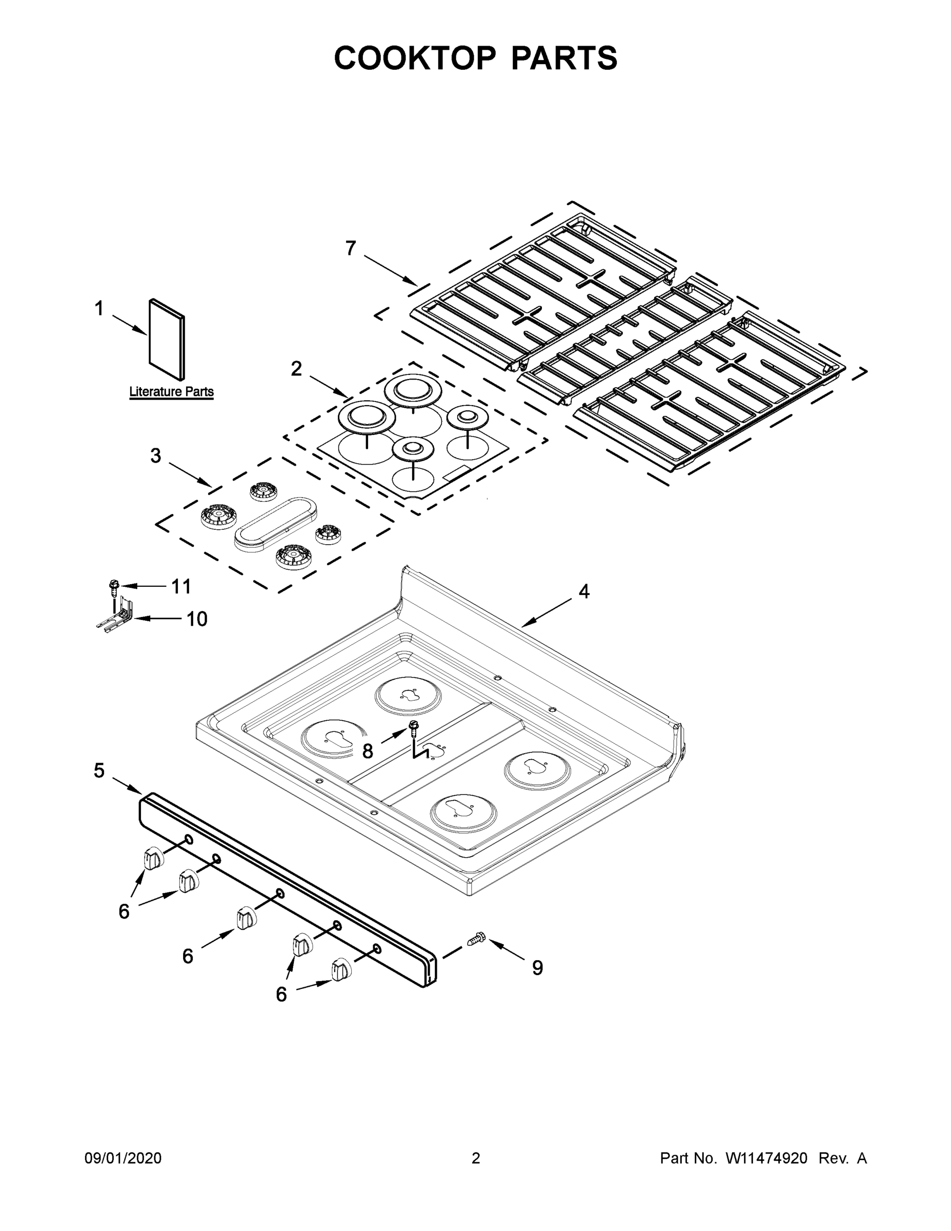 02 - COOKTOP PARTS