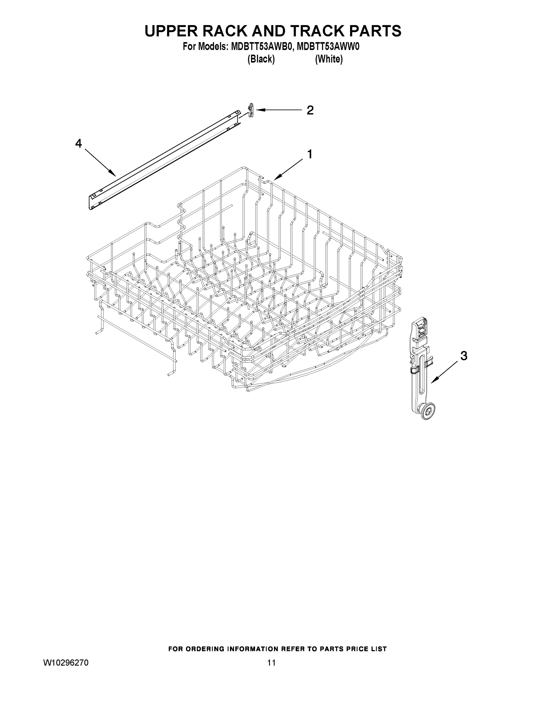 09 - UPPER RACK AND TRACK PARTS