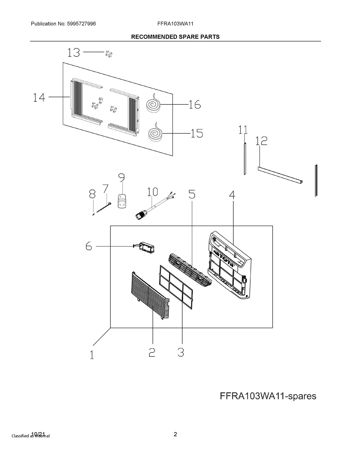 02 - RECOMMENDED SPARE PARTS